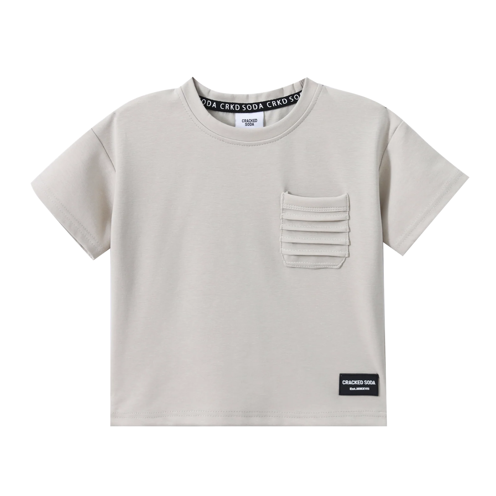 Jameson Detailed Pocket Tee - Grey - Image 6