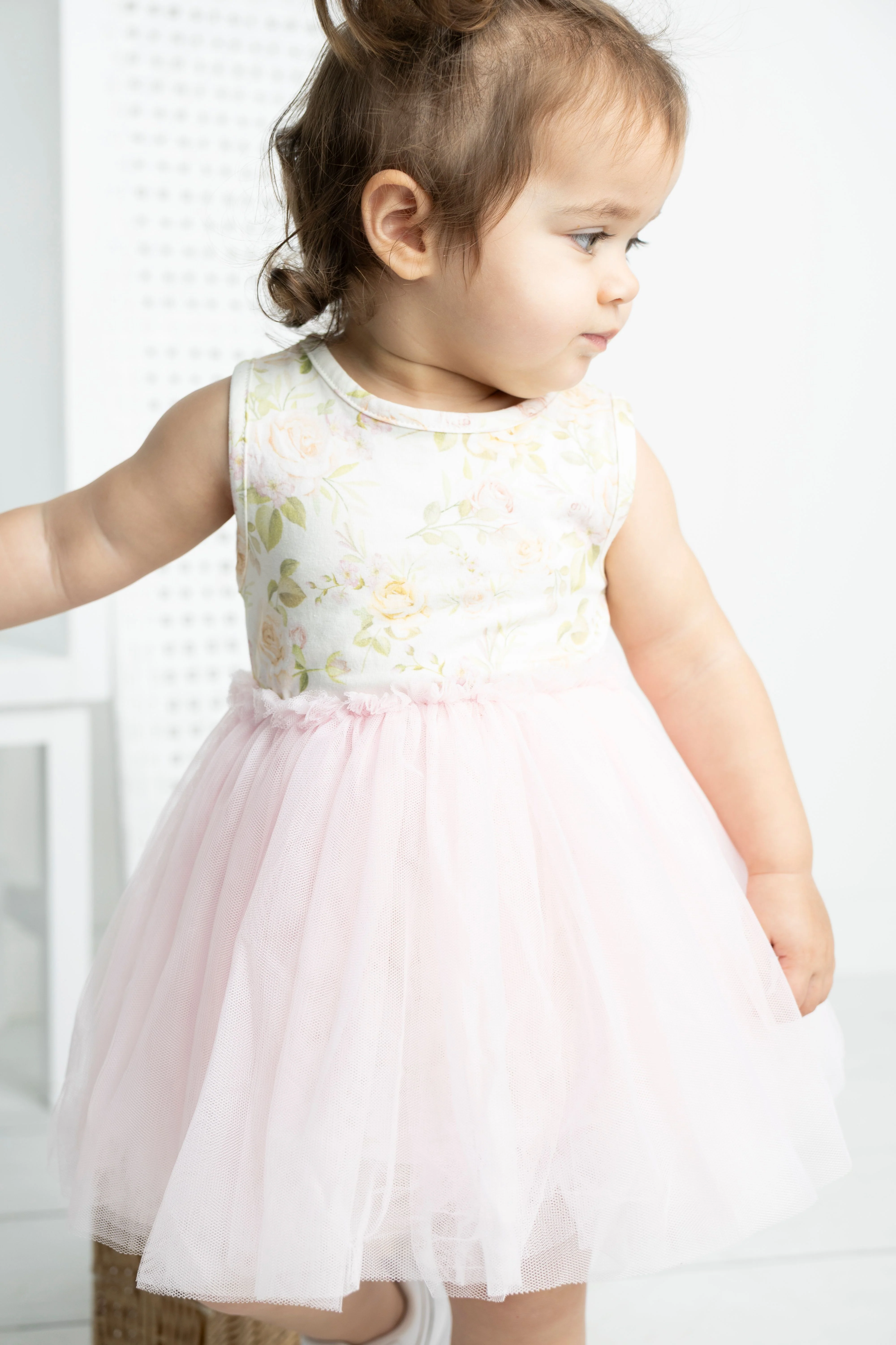 Jasmine Floral Pink Straight Tutu