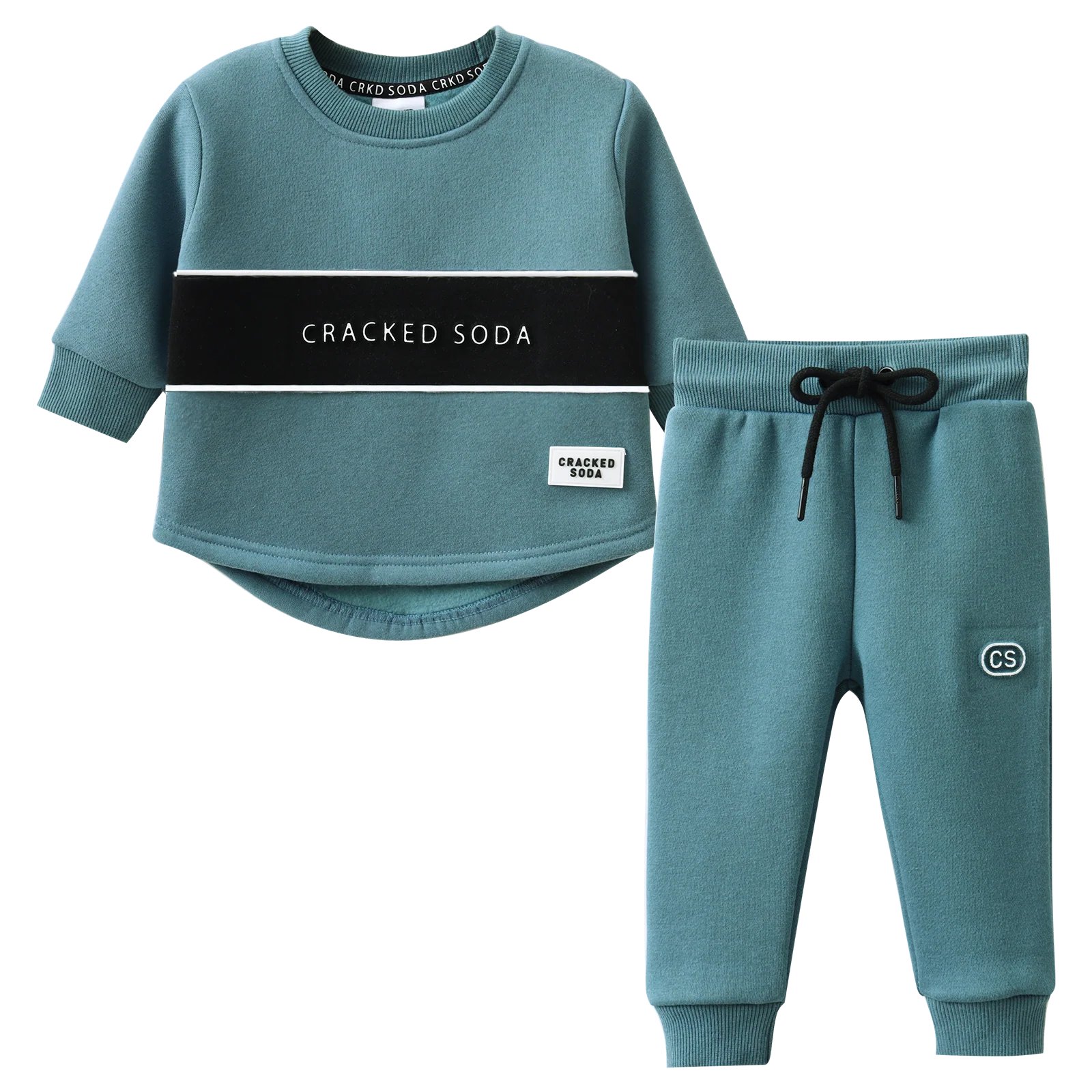 Jet 2Pce Crew Set - Teal - Image 4