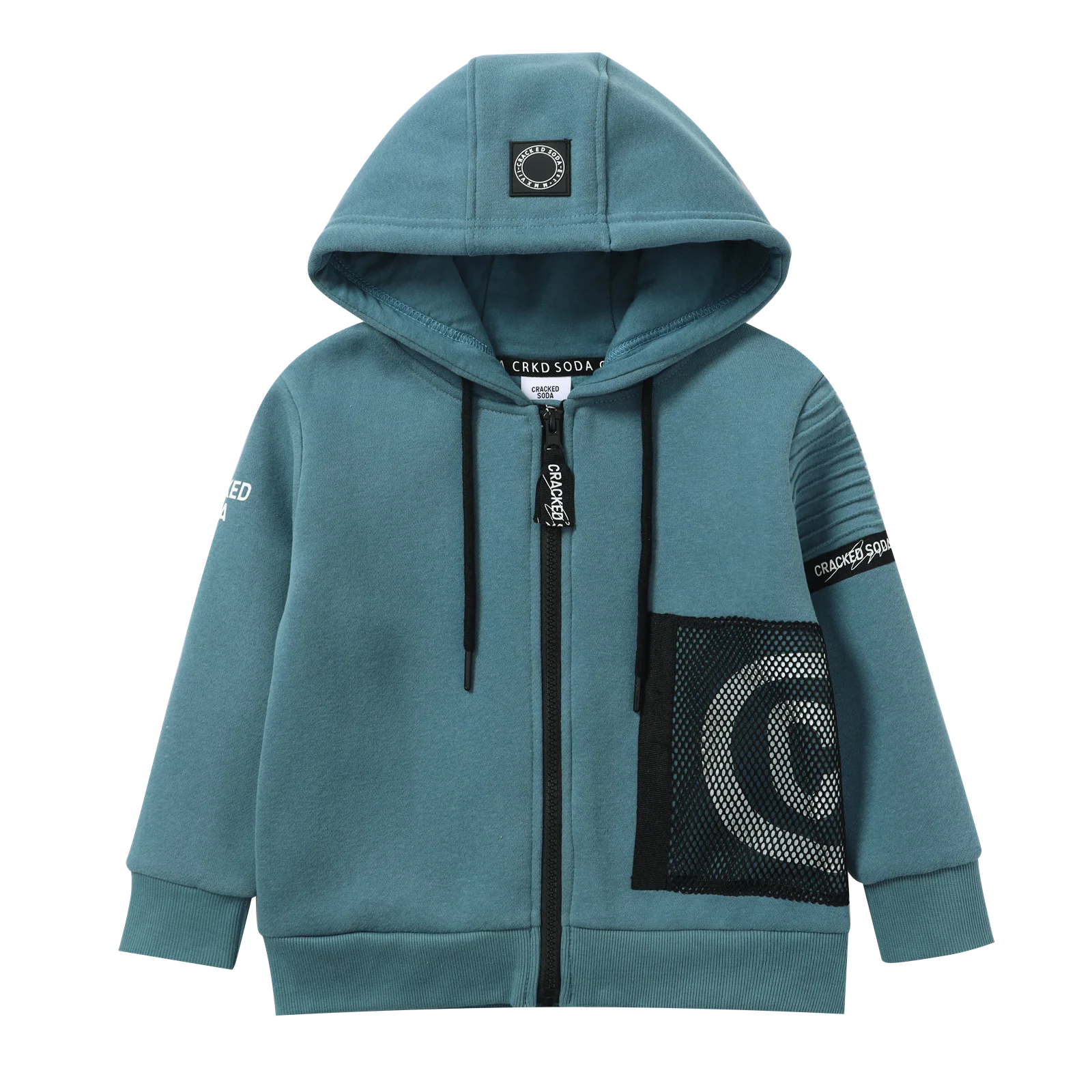 Jet Zip Hoodie - Teal - Image 4
