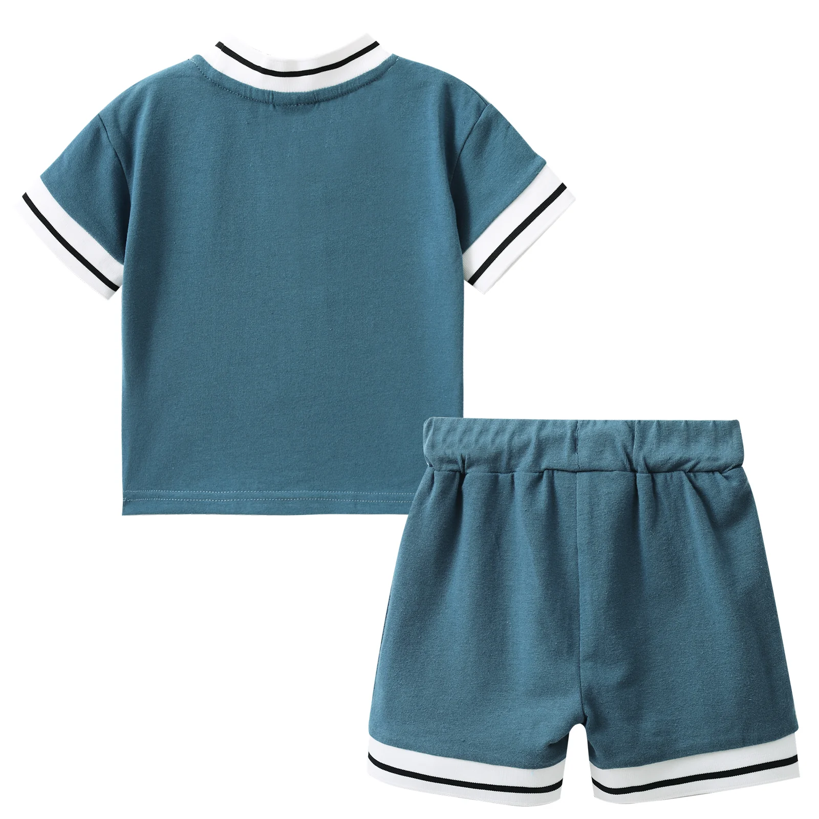 Jet Detailed Trim 2Pce Set - Teal - Image 6