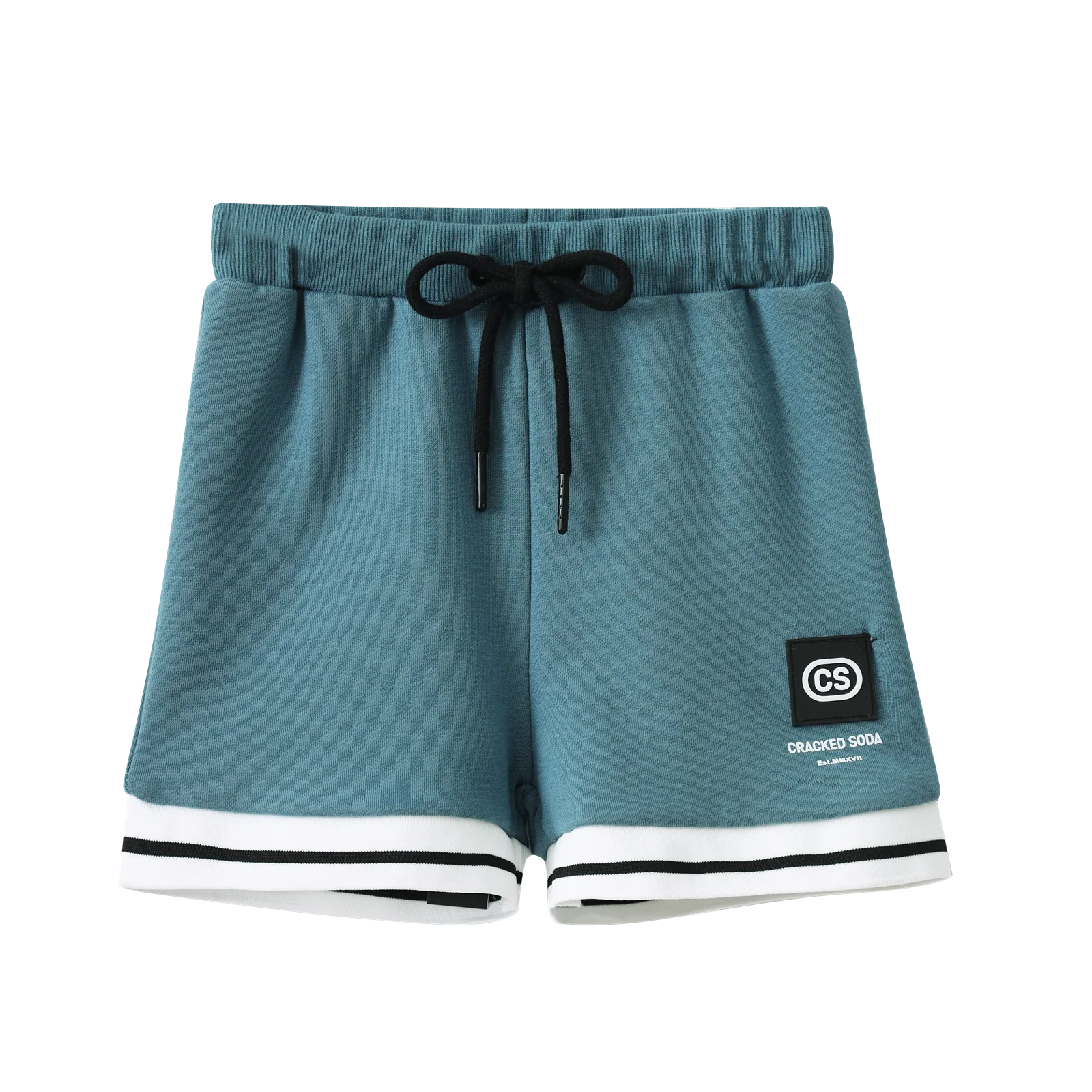 Jet Detailed Trim Shorts - Teal - Image 3