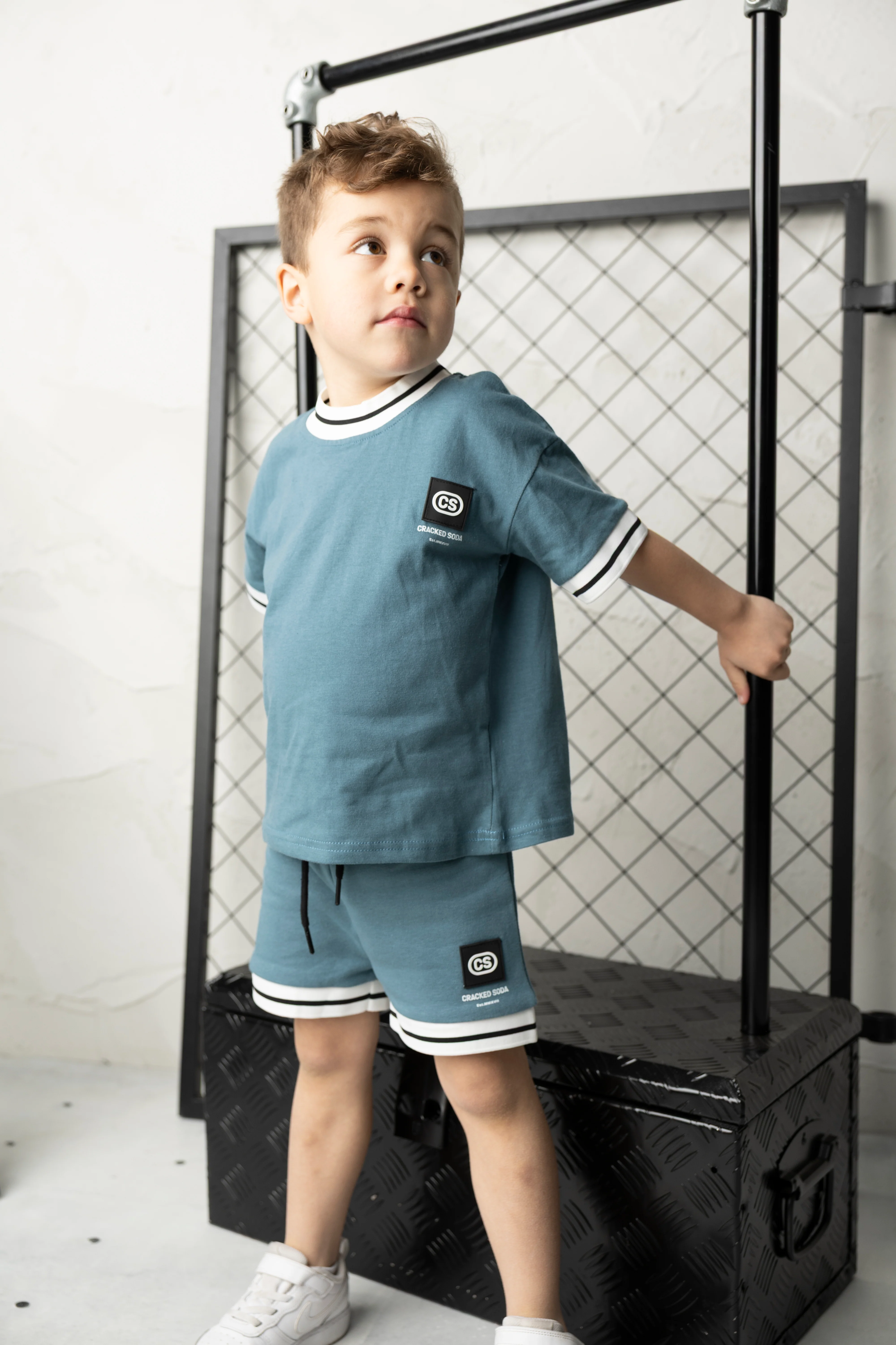 Jet Detailed Trim Tee - Teal - Image 3