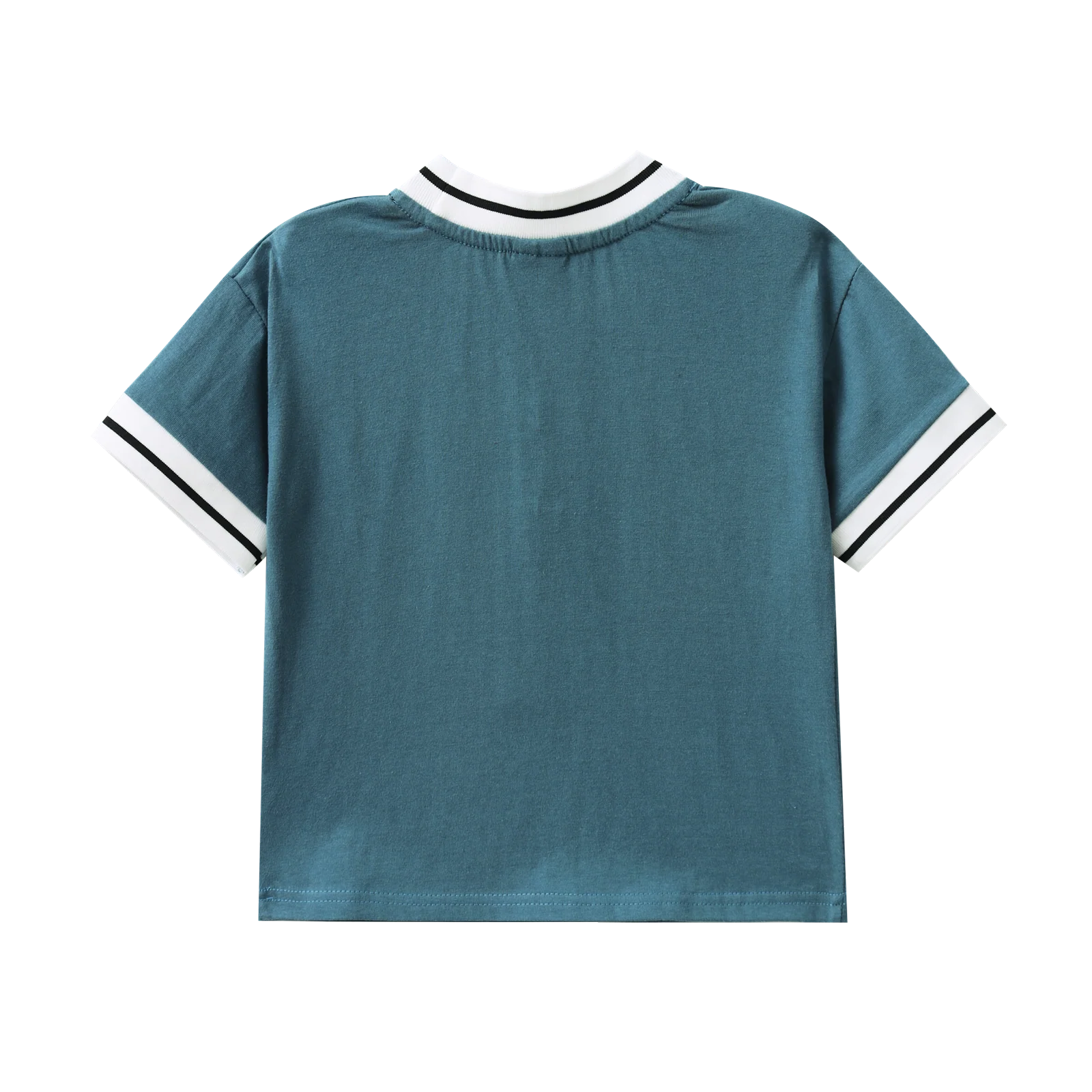 Jet Detailed Trim Tee - Teal - Image 5