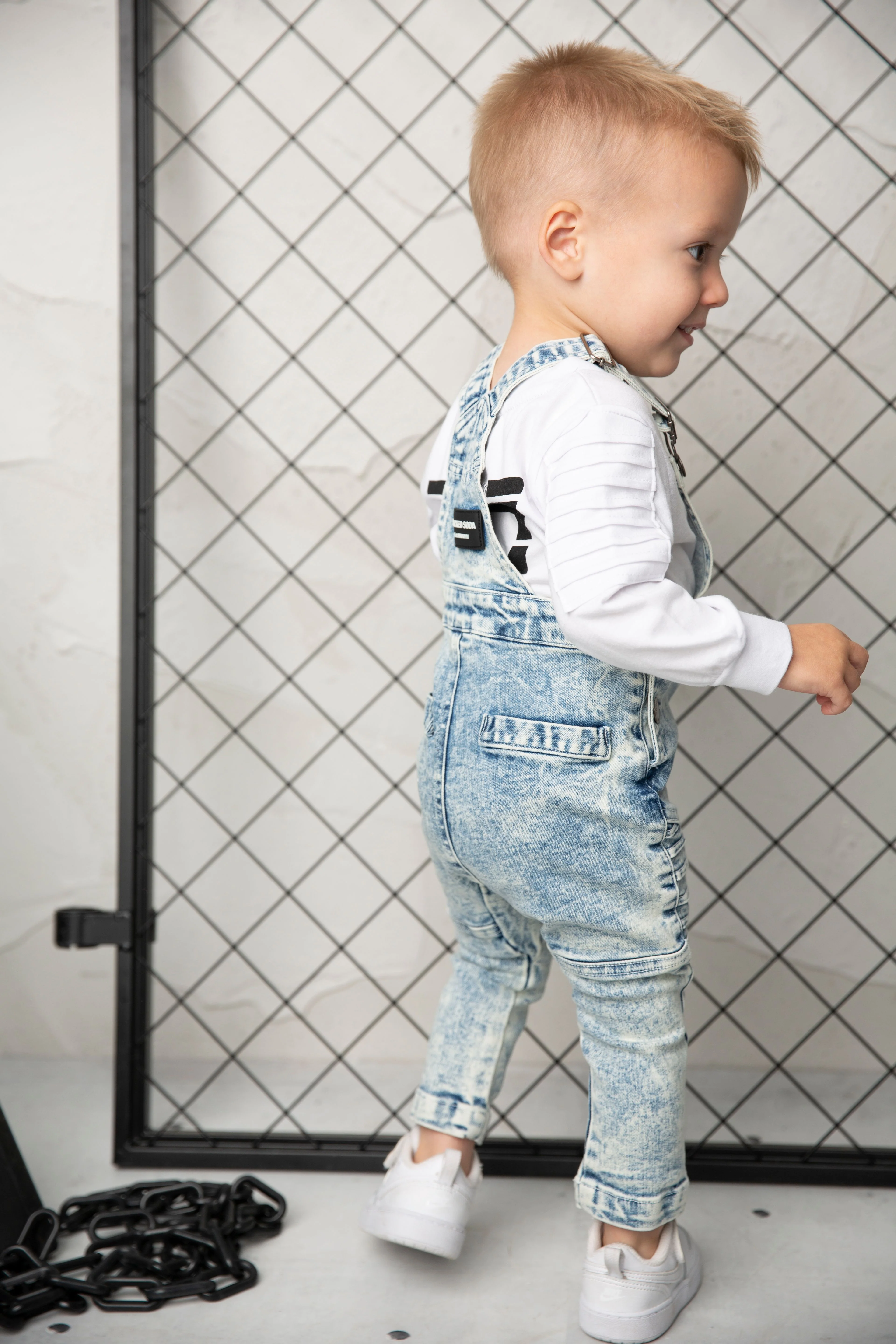 JJ Denim Overalls - Blue - Image 3