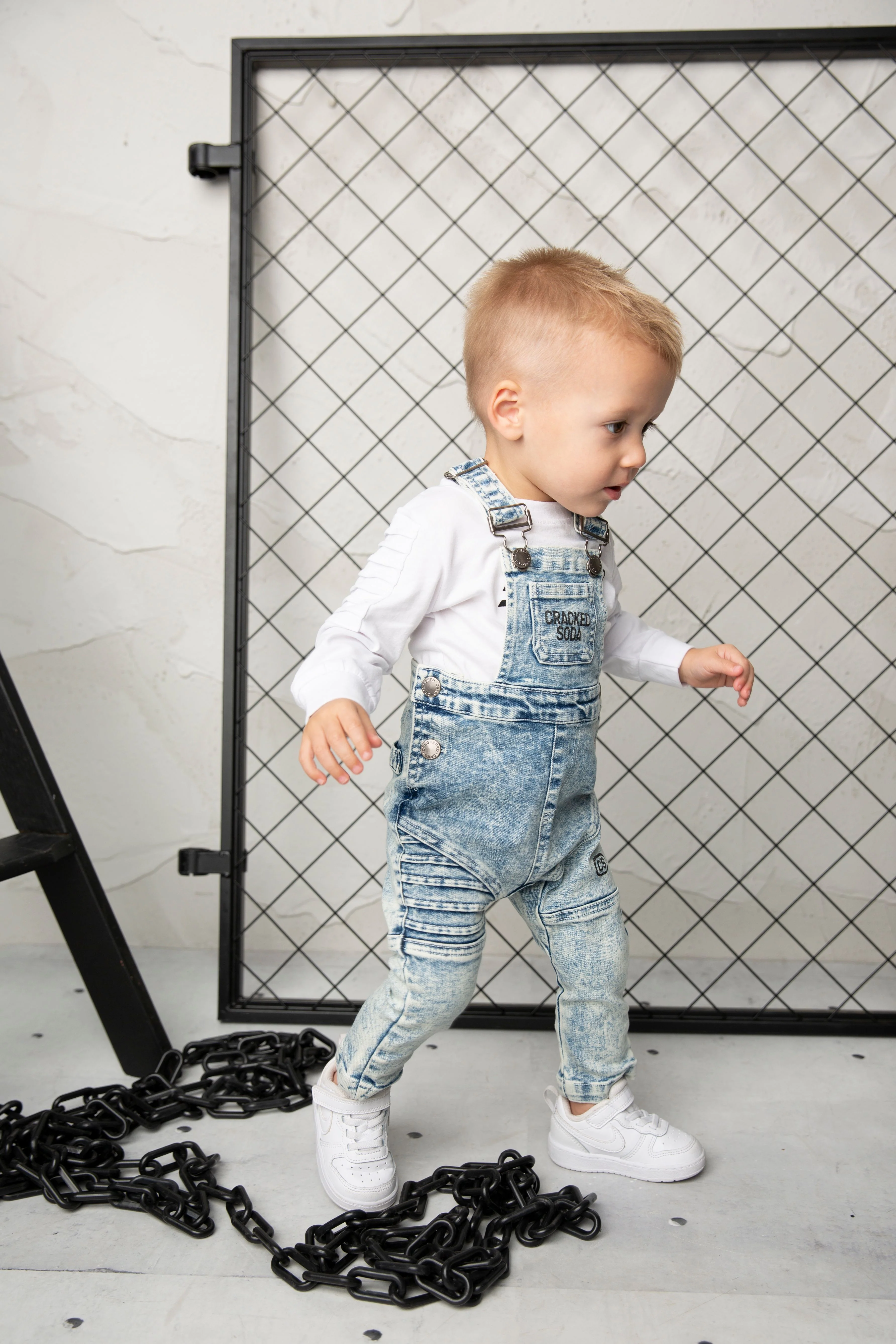 JJ Denim Overalls - Blue - Image 4