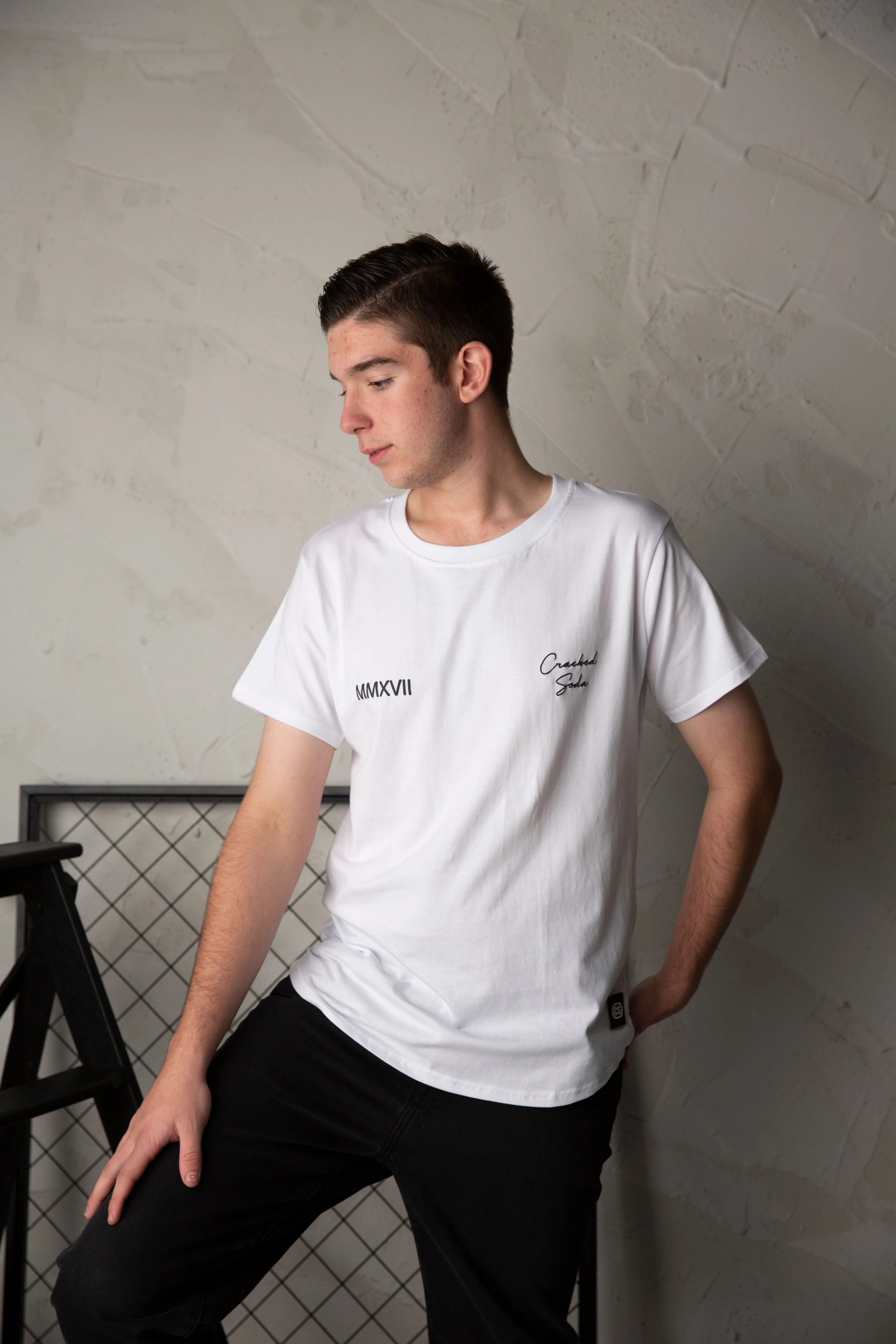 JJ Detailed Tee - White - Mens
