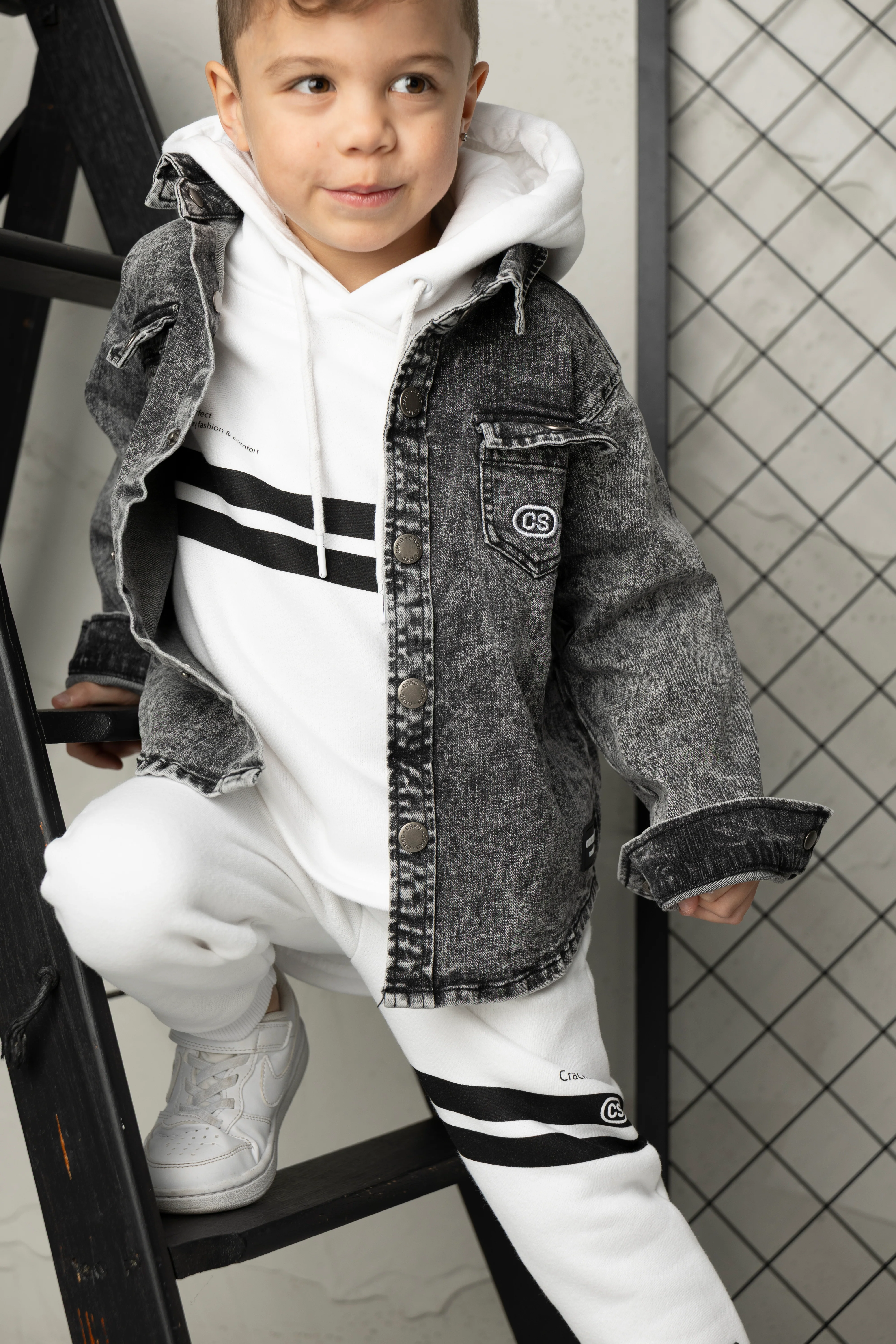JJ Essential Denim Jacket - Ash - Image 2