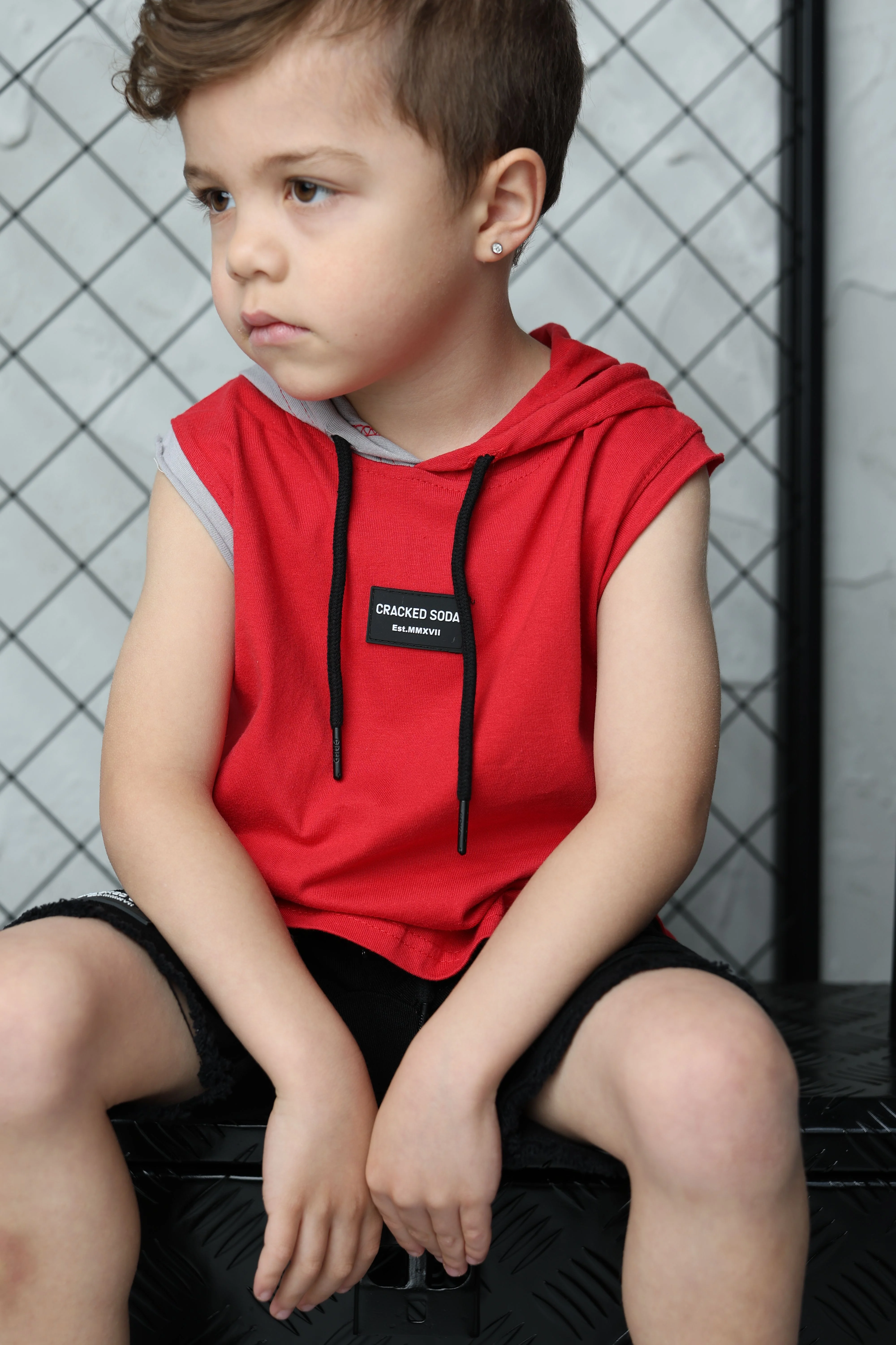 Josh CRKD Tank - Red/Grey - Image 3