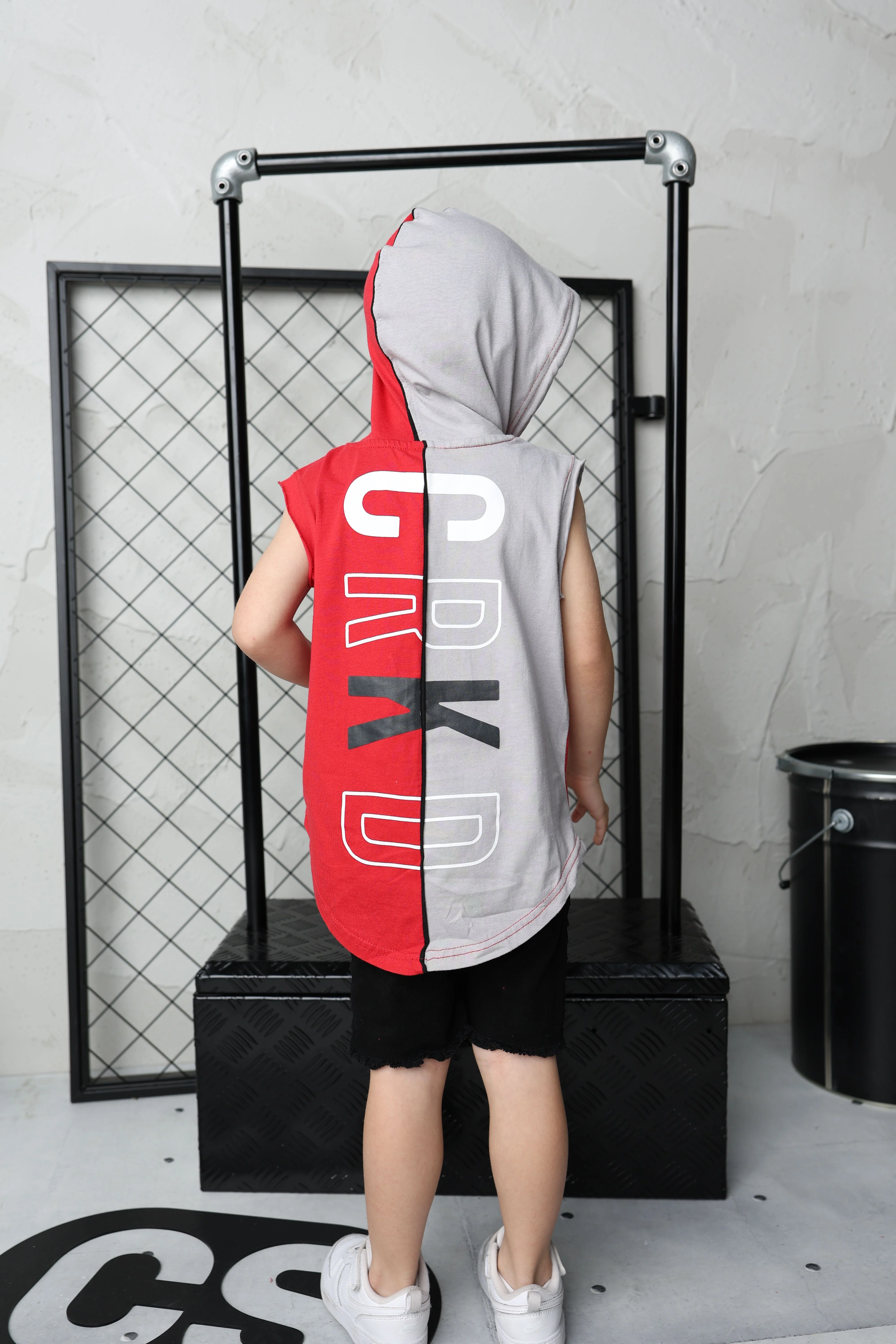 Josh CRKD Tank - Red/Grey - Image 7