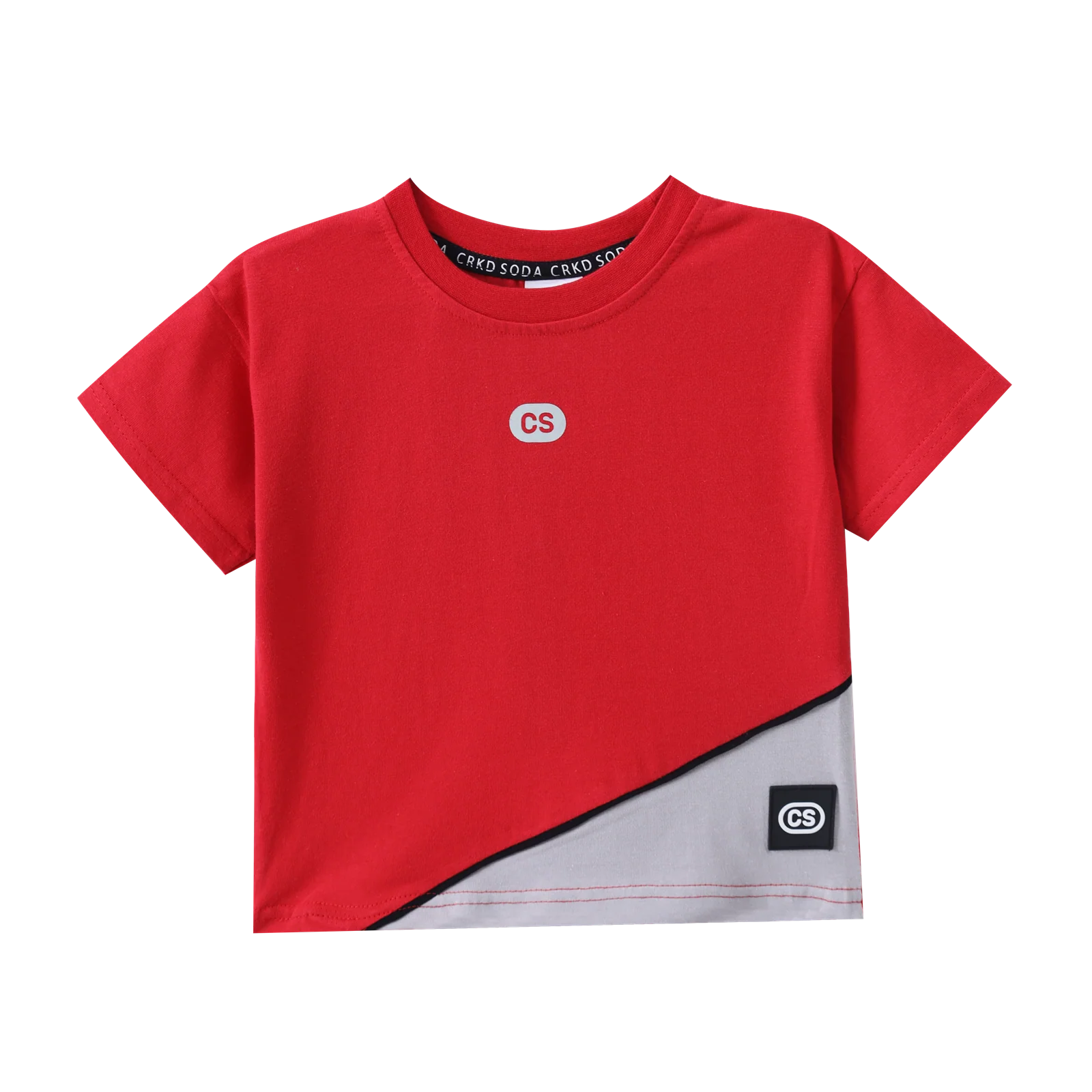 Josh CS Tee - Red/Grey - Image 4