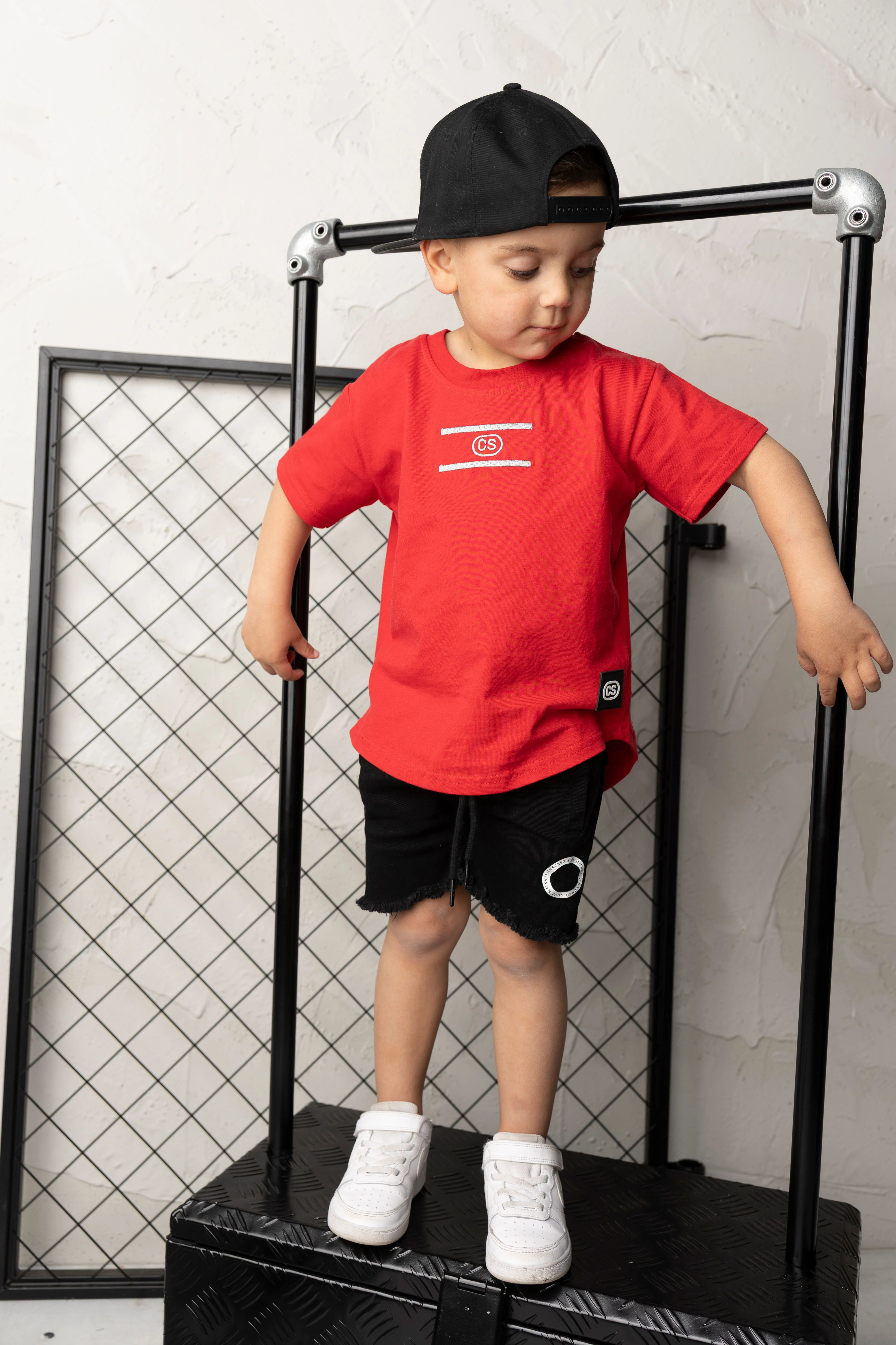 Josh Essential Tee - Red - Image 4