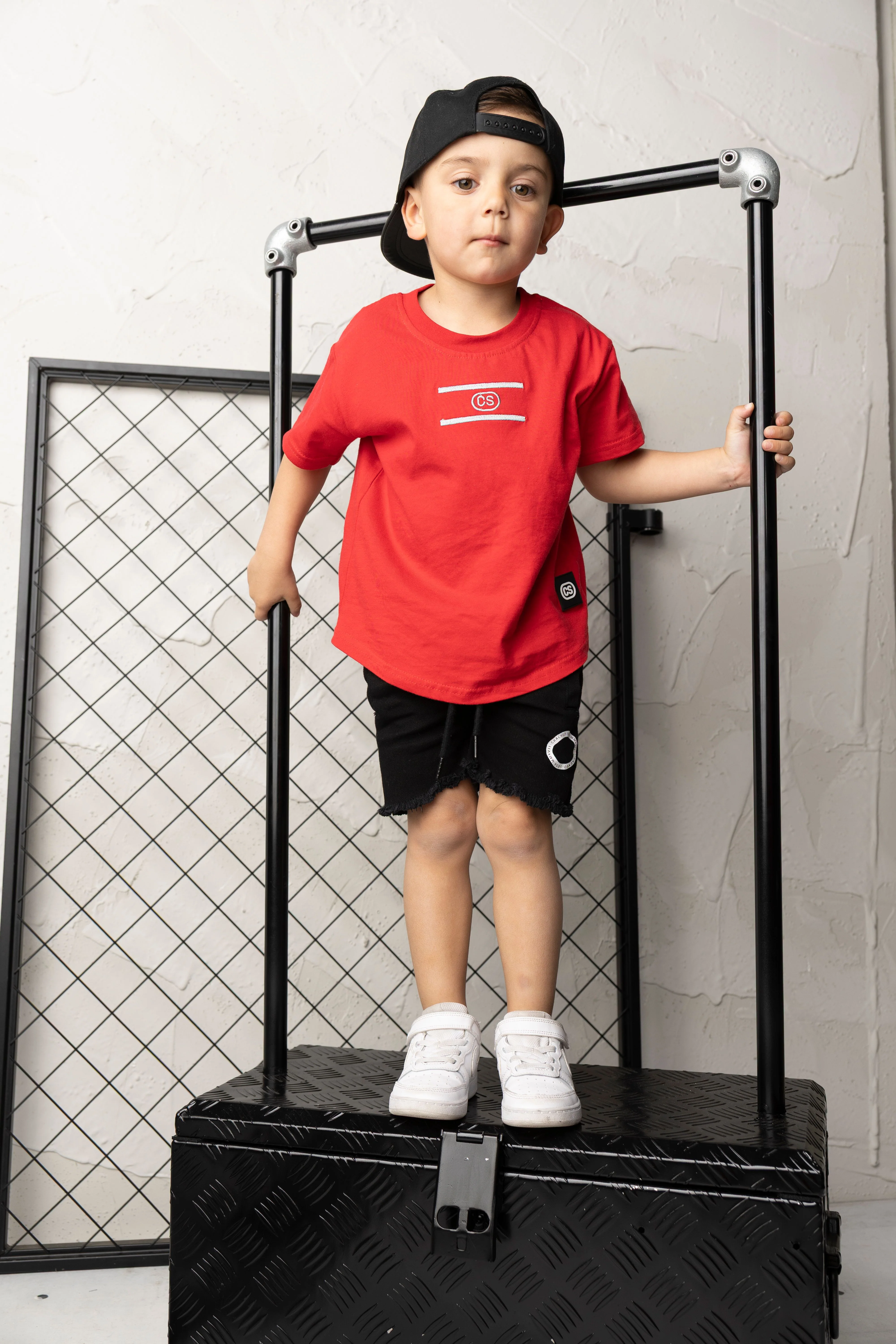Josh Essential Tee - Red - Image 8