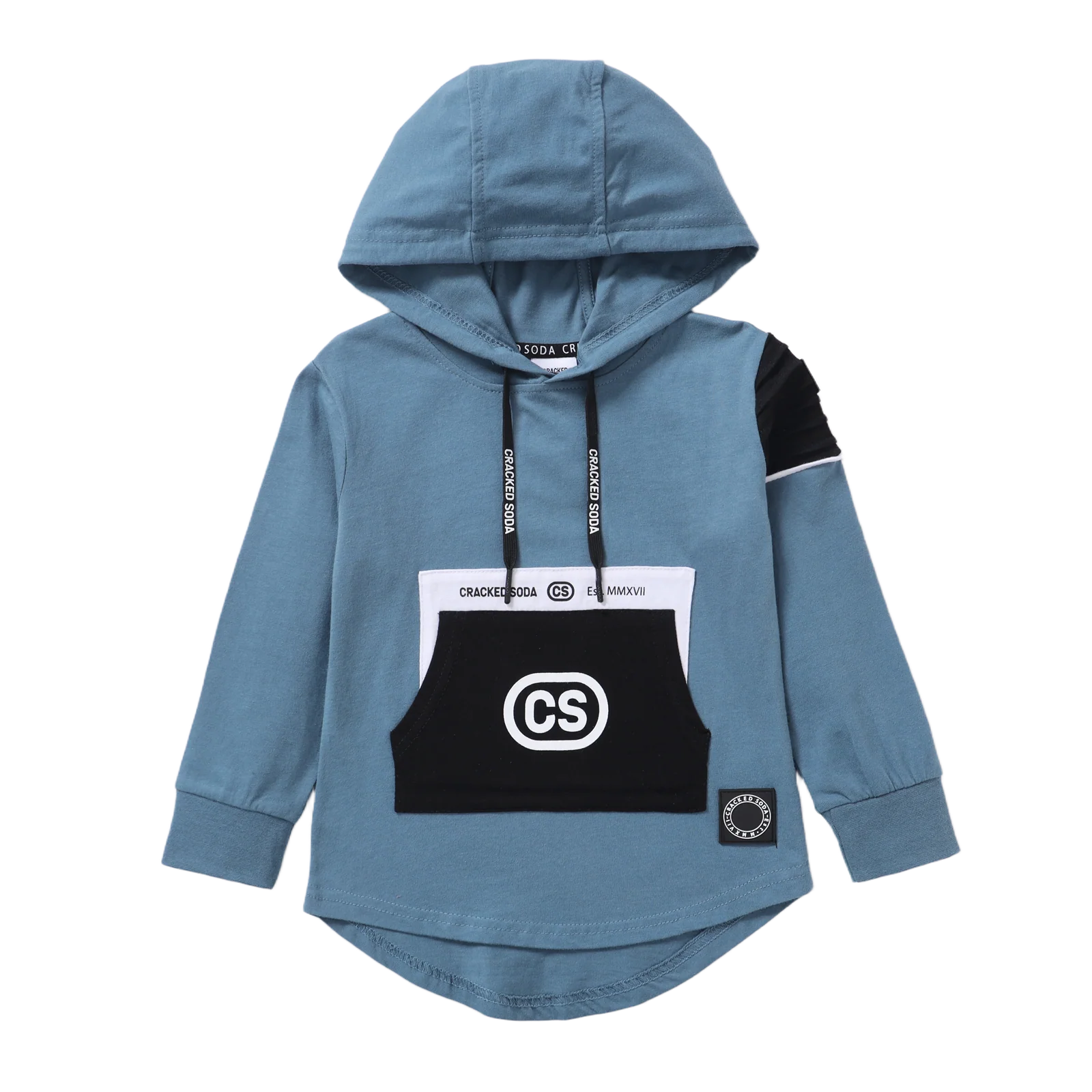 Julian Detail Pocket Hooded Tee - Teal - Image 5