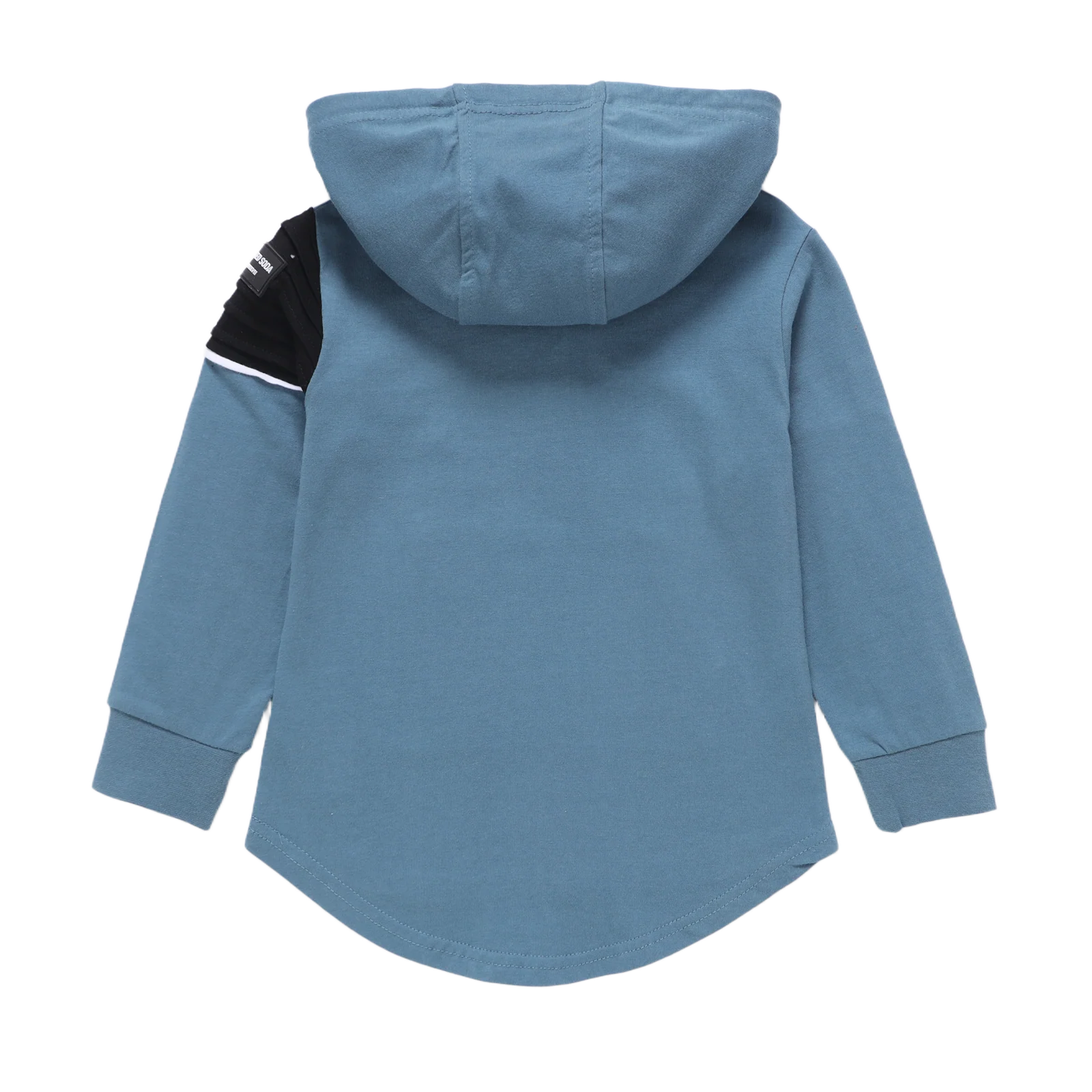 Julian Detail Pocket Hooded Tee - Teal - Image 6