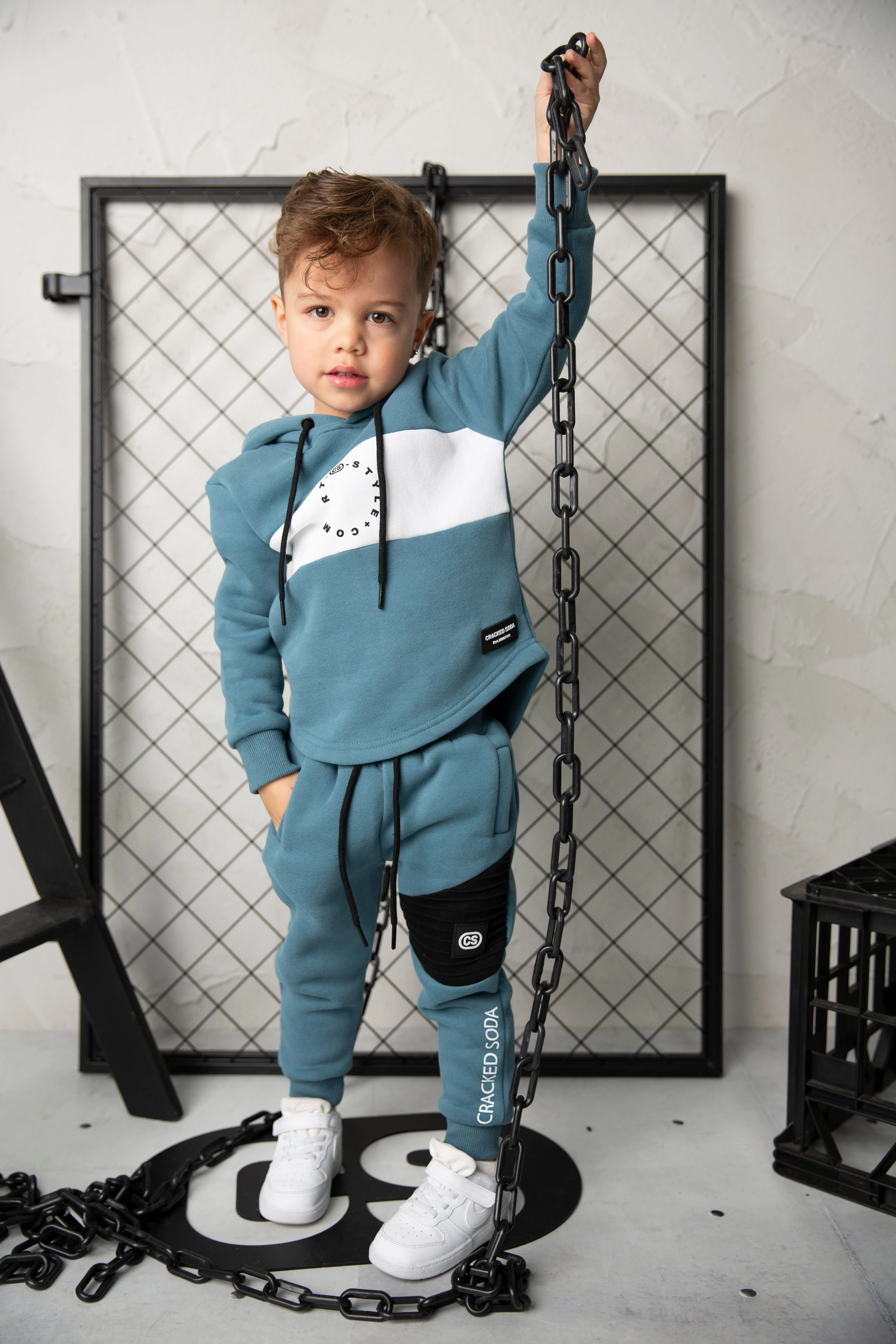 Julian Detail Trackpants - Teal - Image 3