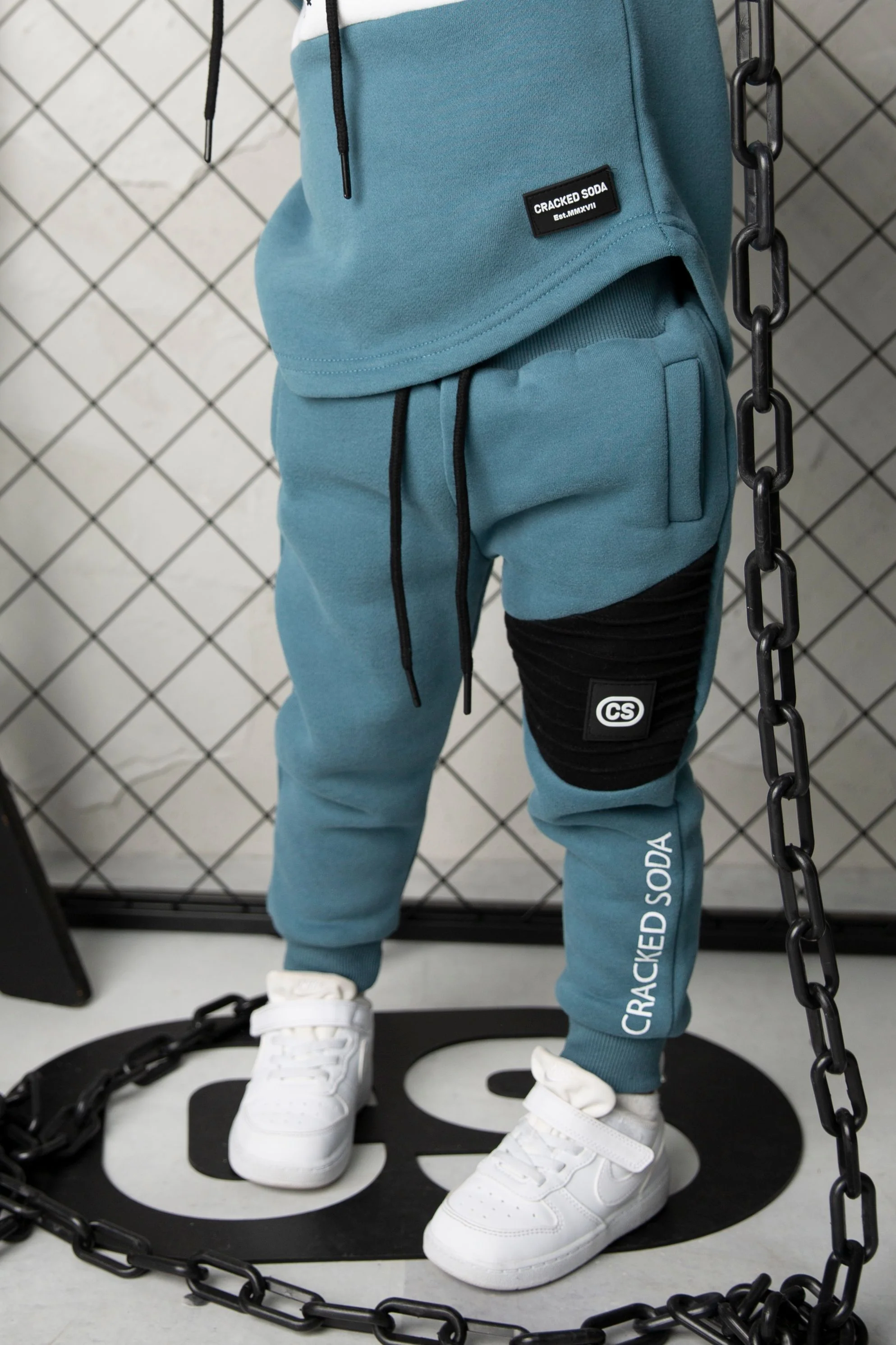 Julian Detail Trackpants - Teal - Image 4
