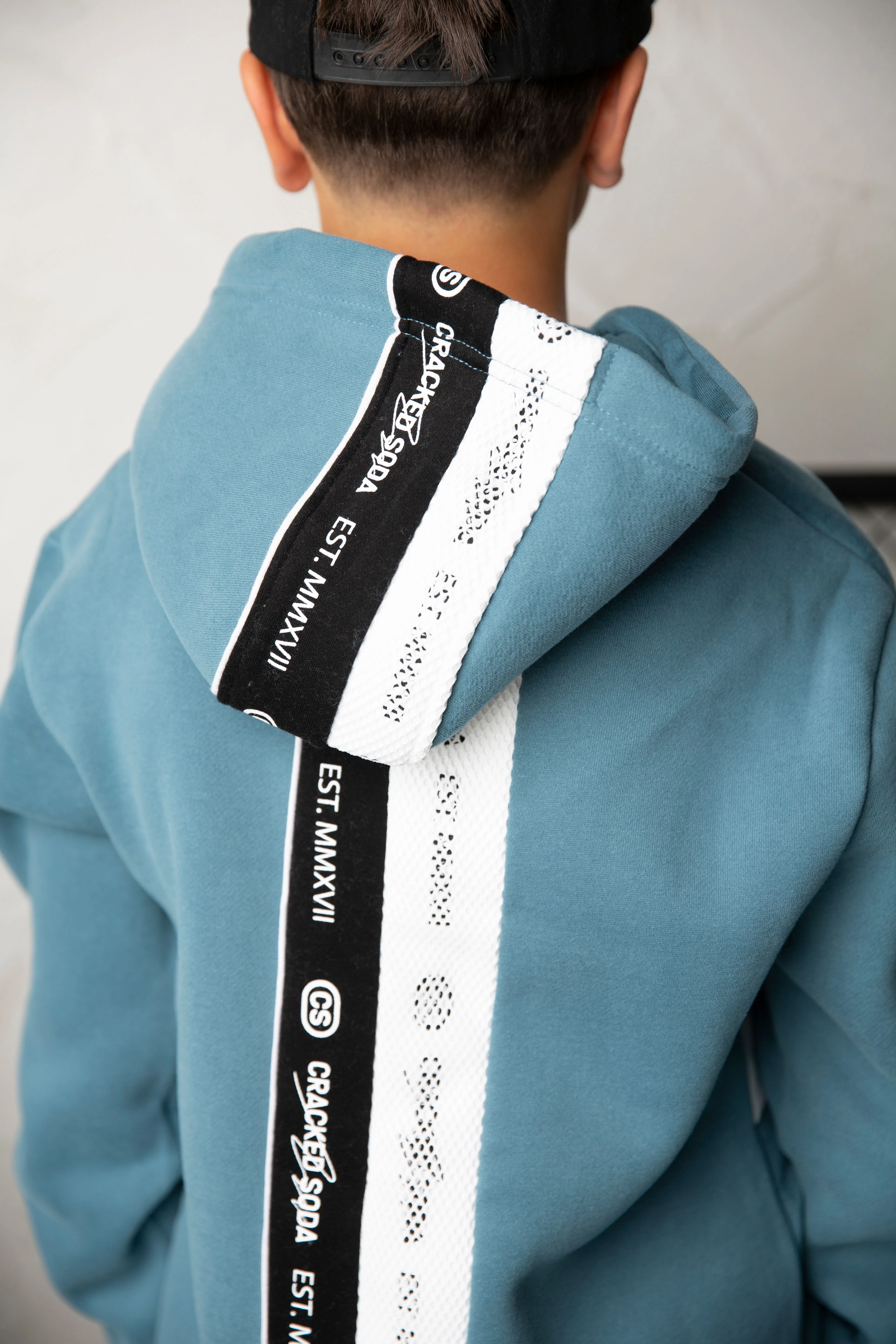 Julian Detailed Back Hoodie - Teal - Image 3