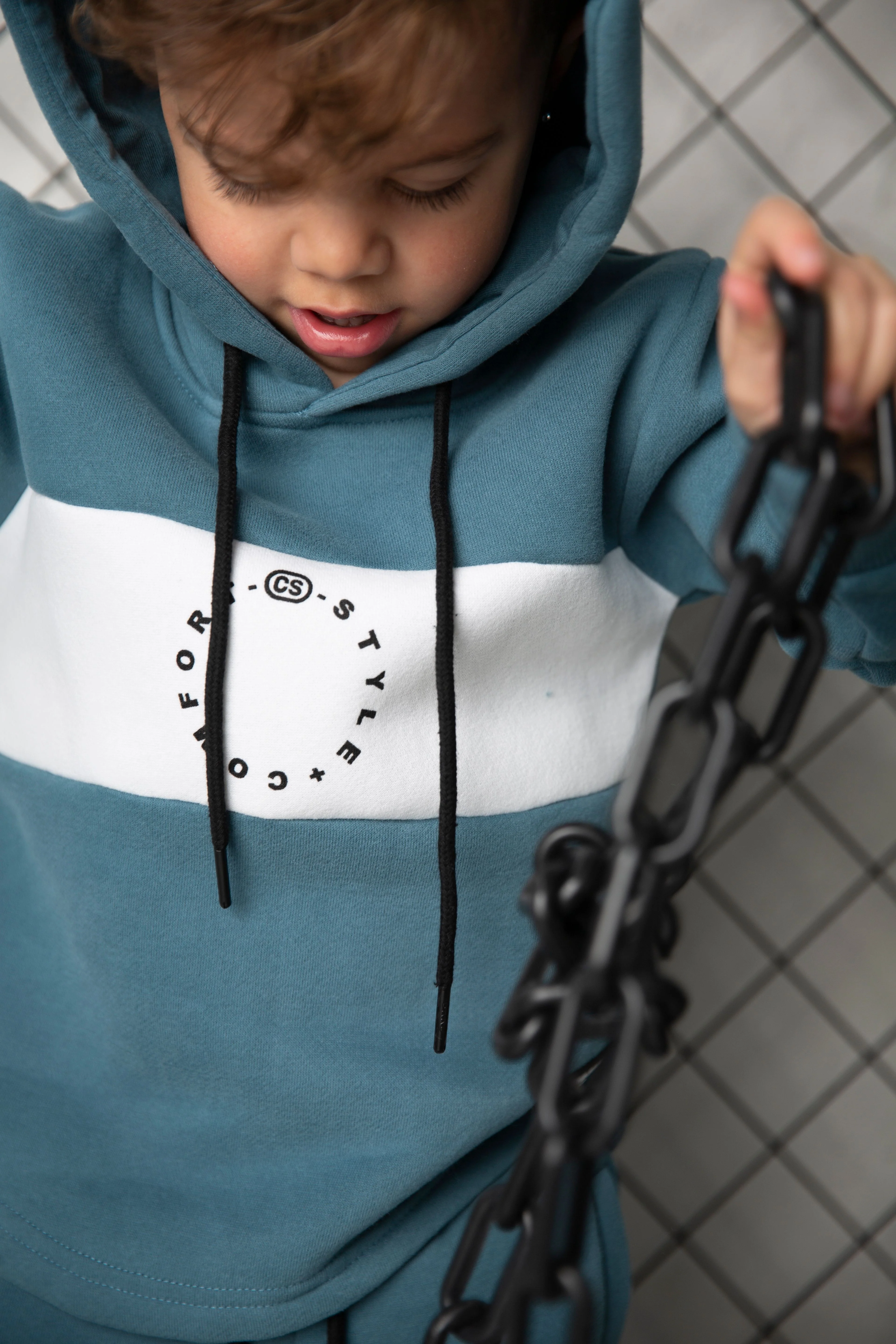 Julian Detailed Back Hoodie - Teal - Image 4
