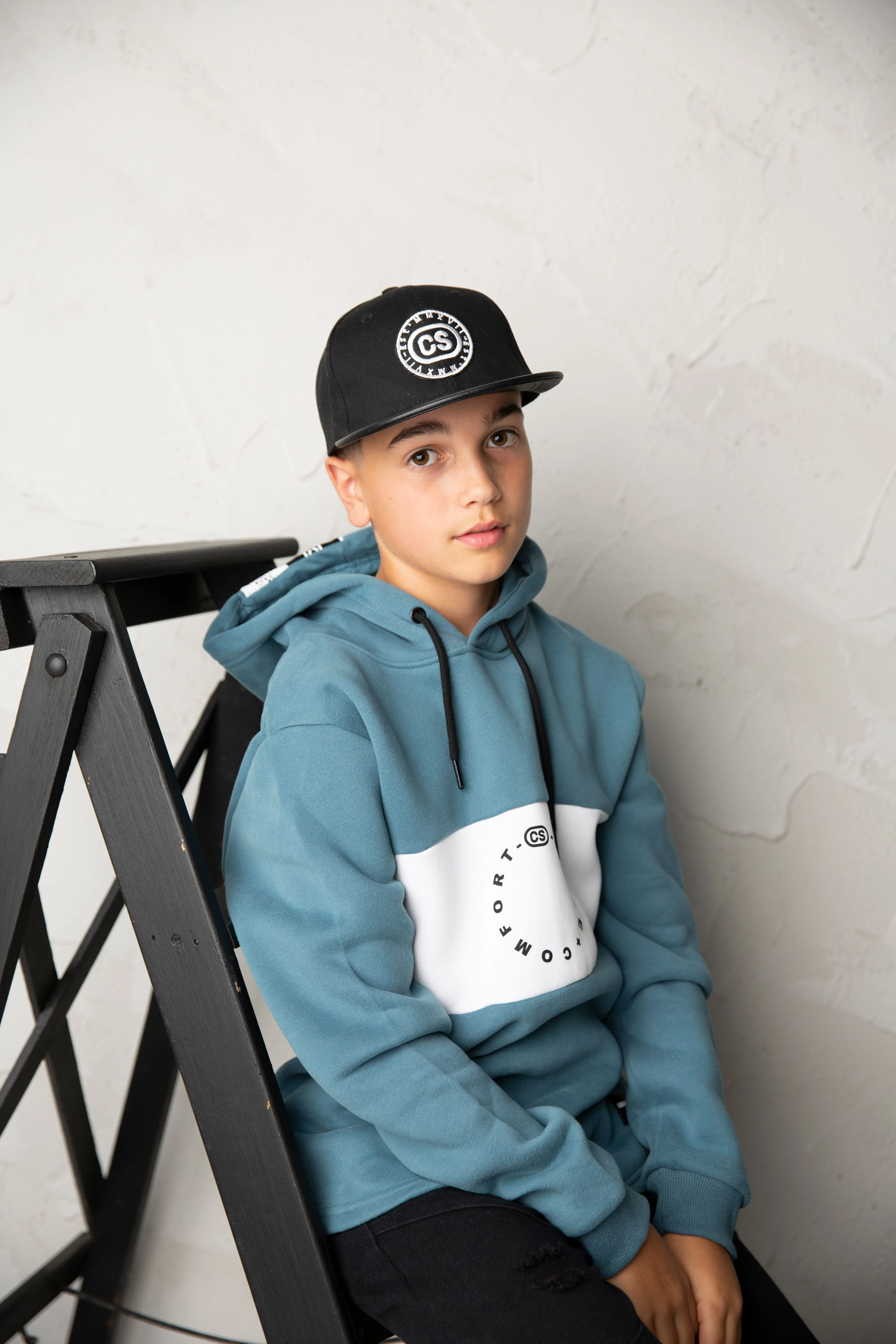 Julian Detailed Back Hoodie - Teal - Image 6