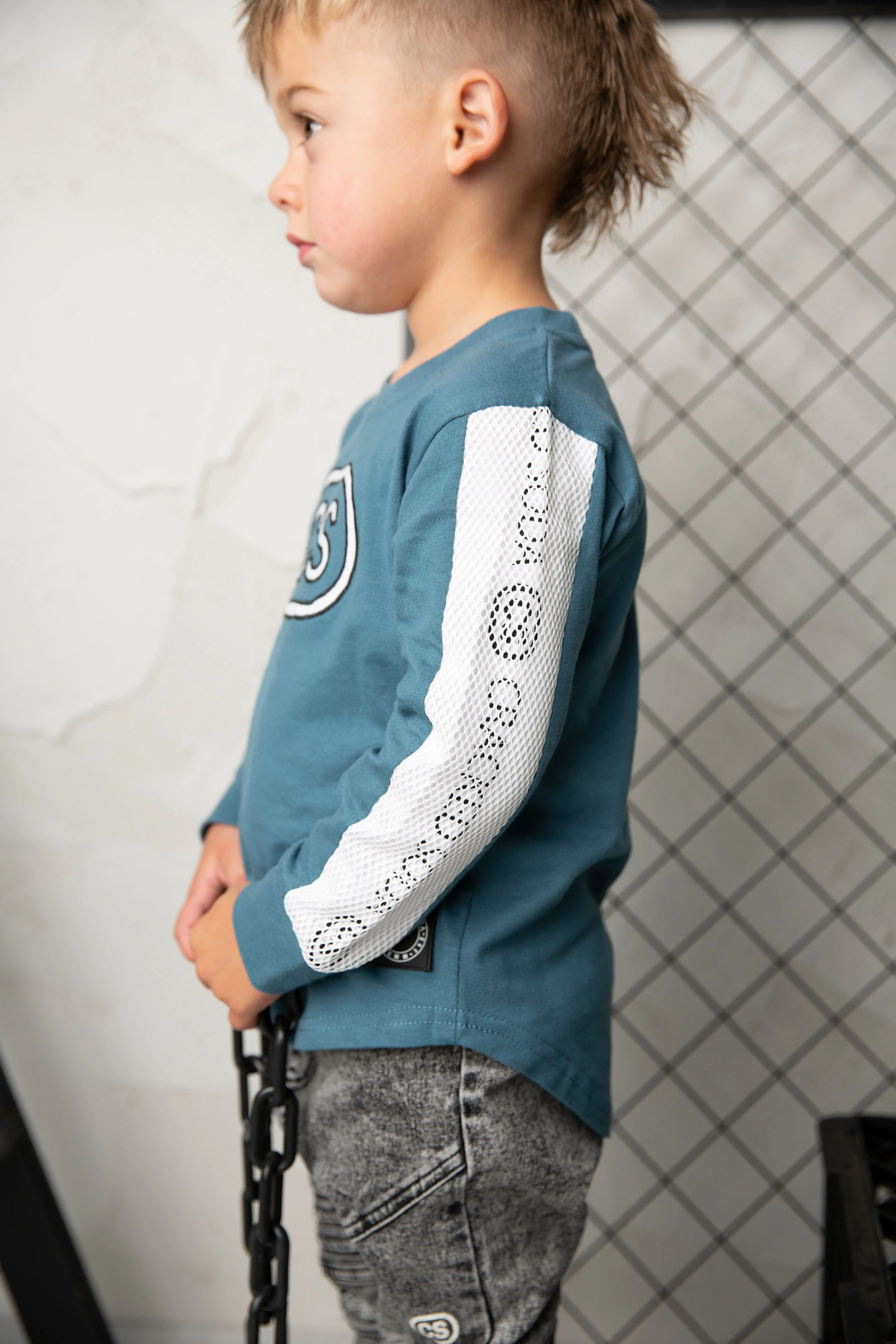 Julian Detailed Tee - Teal - Image 3