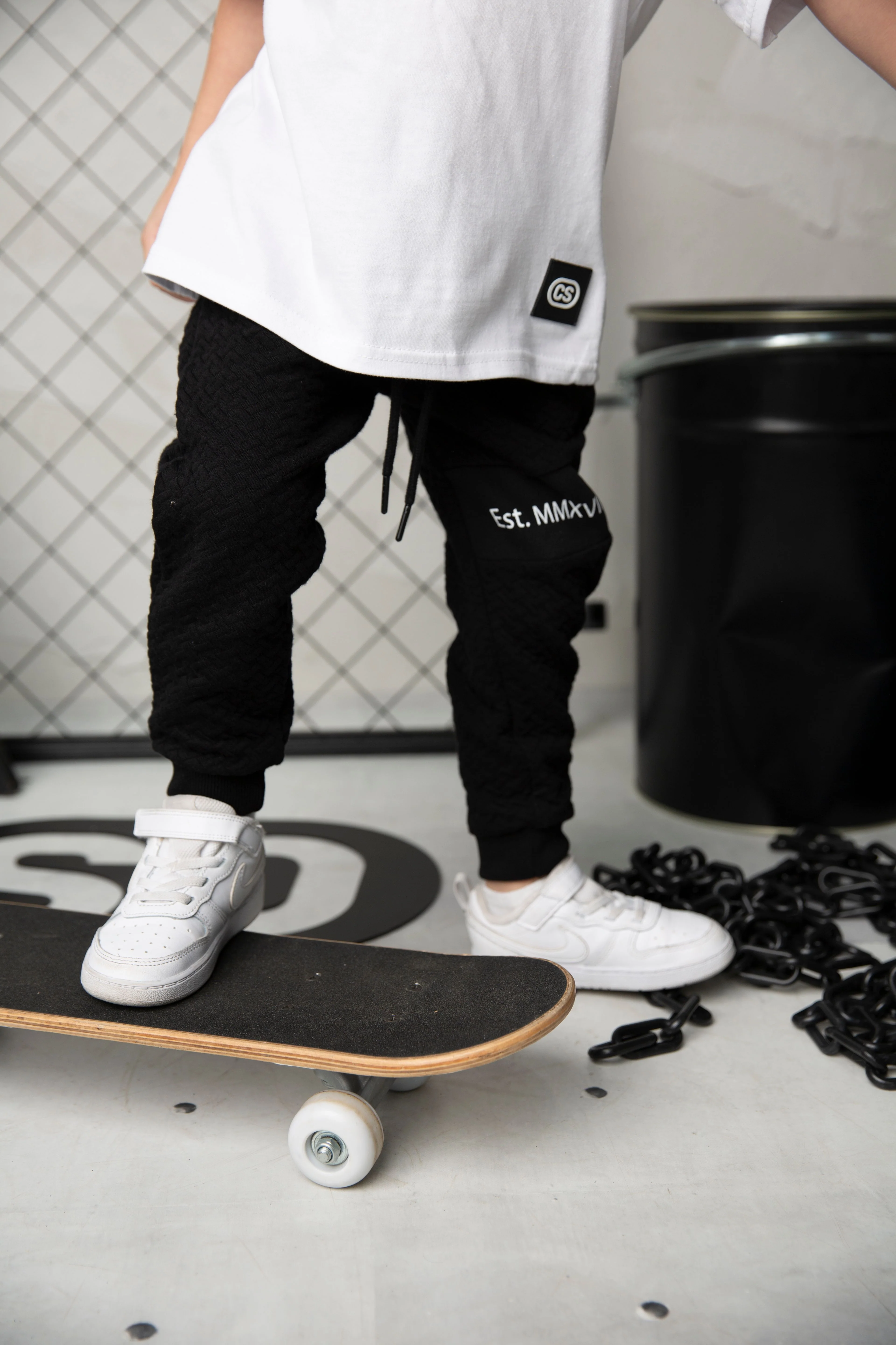 Luca Detailed Trackpants - Black - Image 4