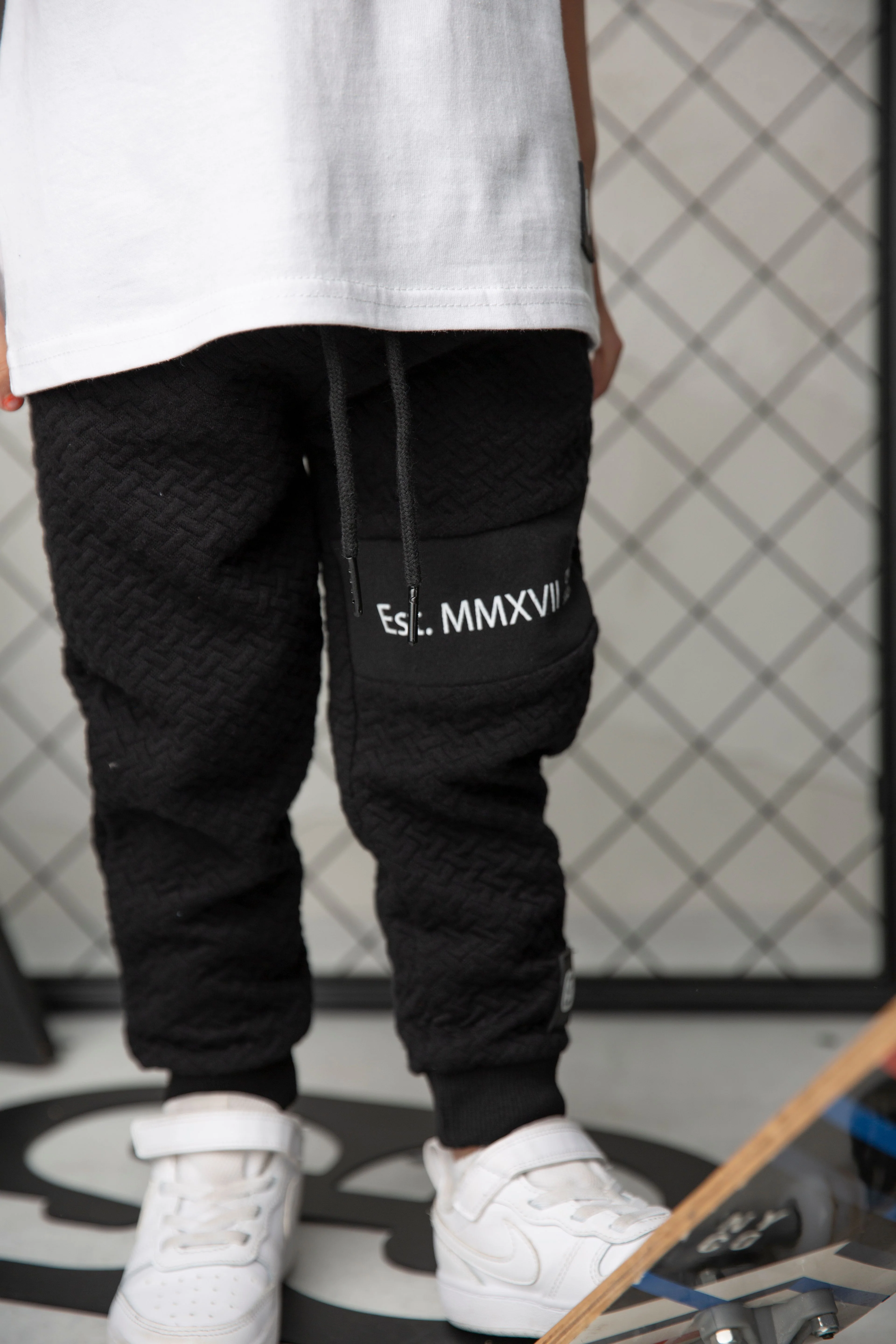 Luca Detailed Trackpants - Black - Image 5