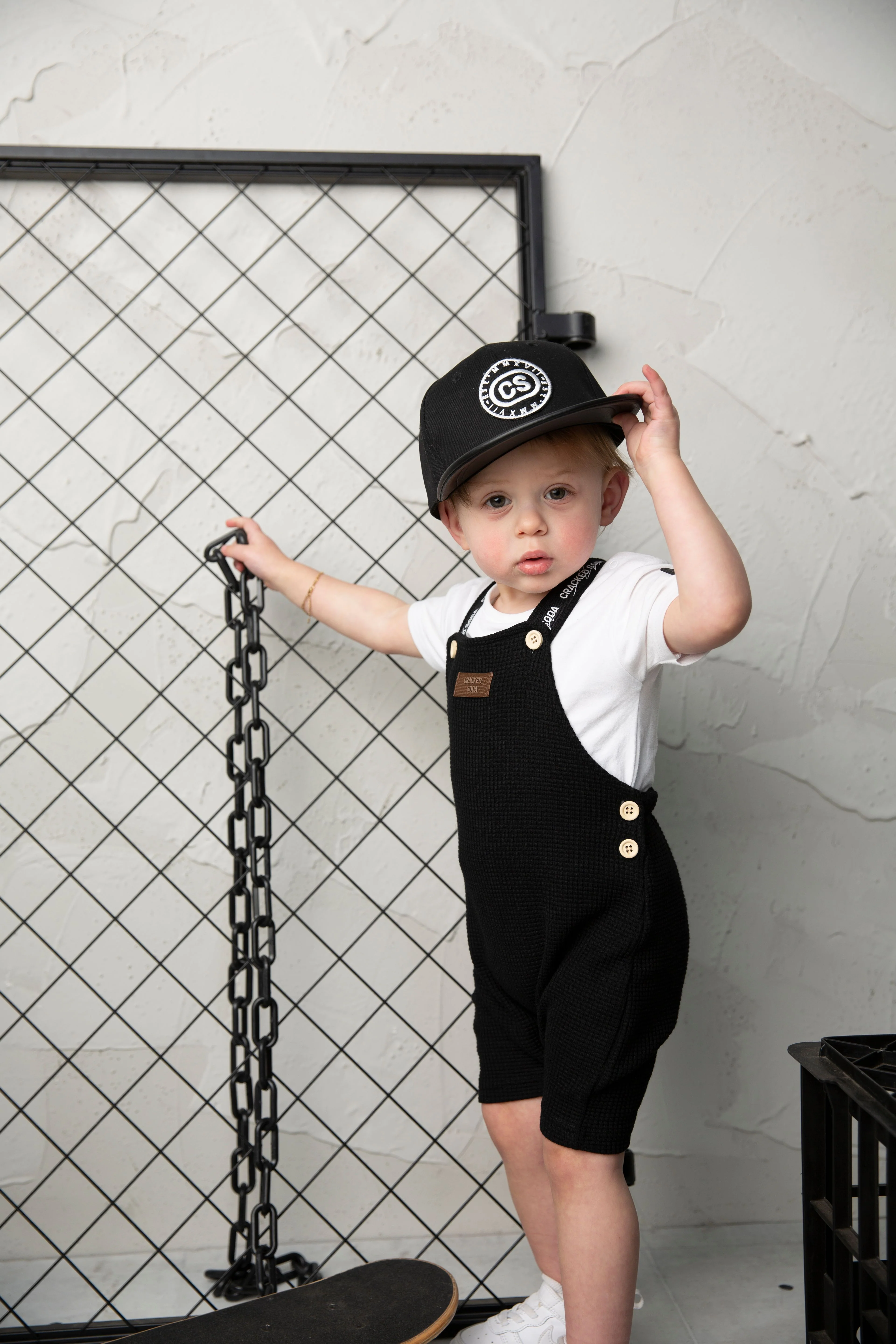 Luca Waffle Overal Set - Black - Image 4