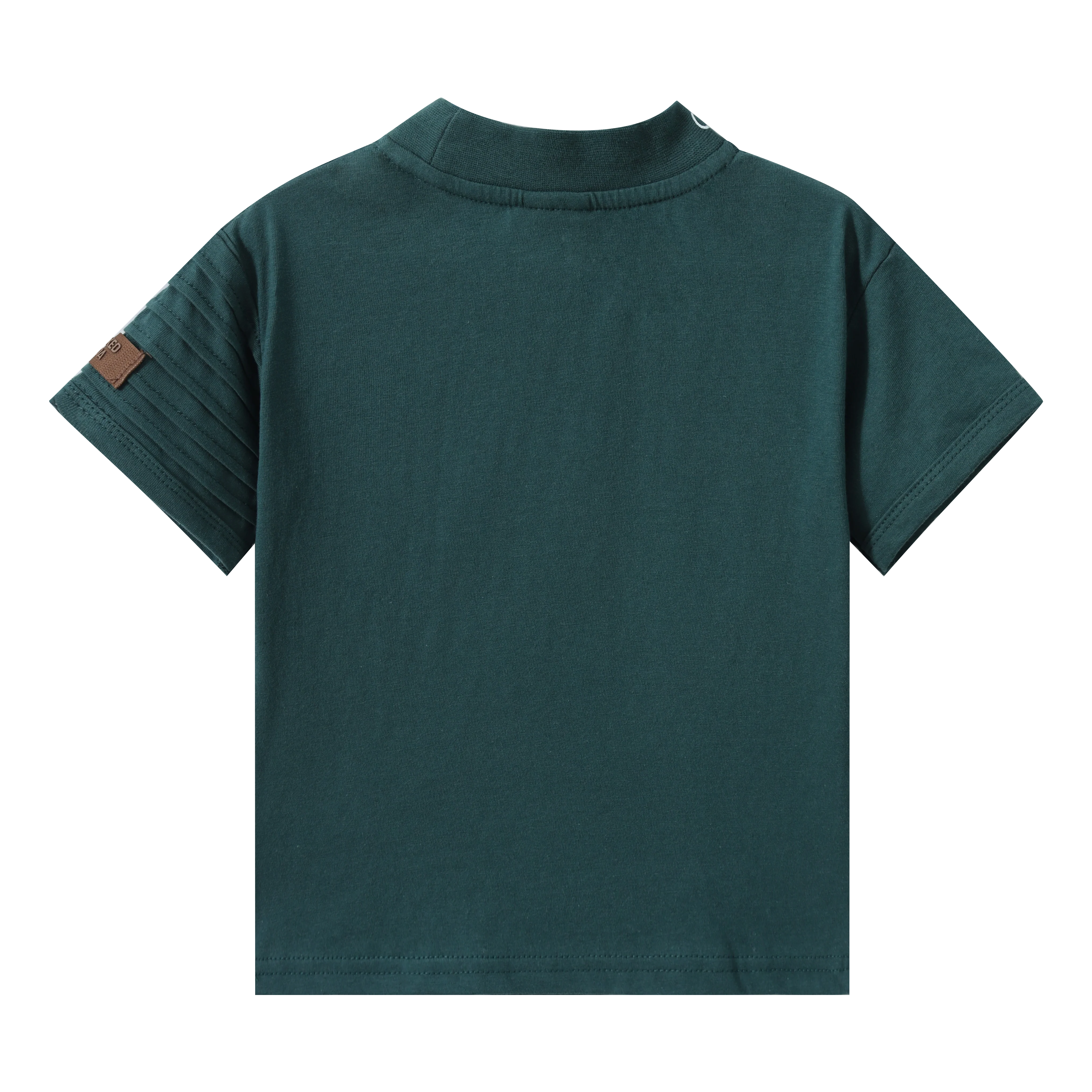 Malachi Detailed Neck Tee - Forest - Image 5