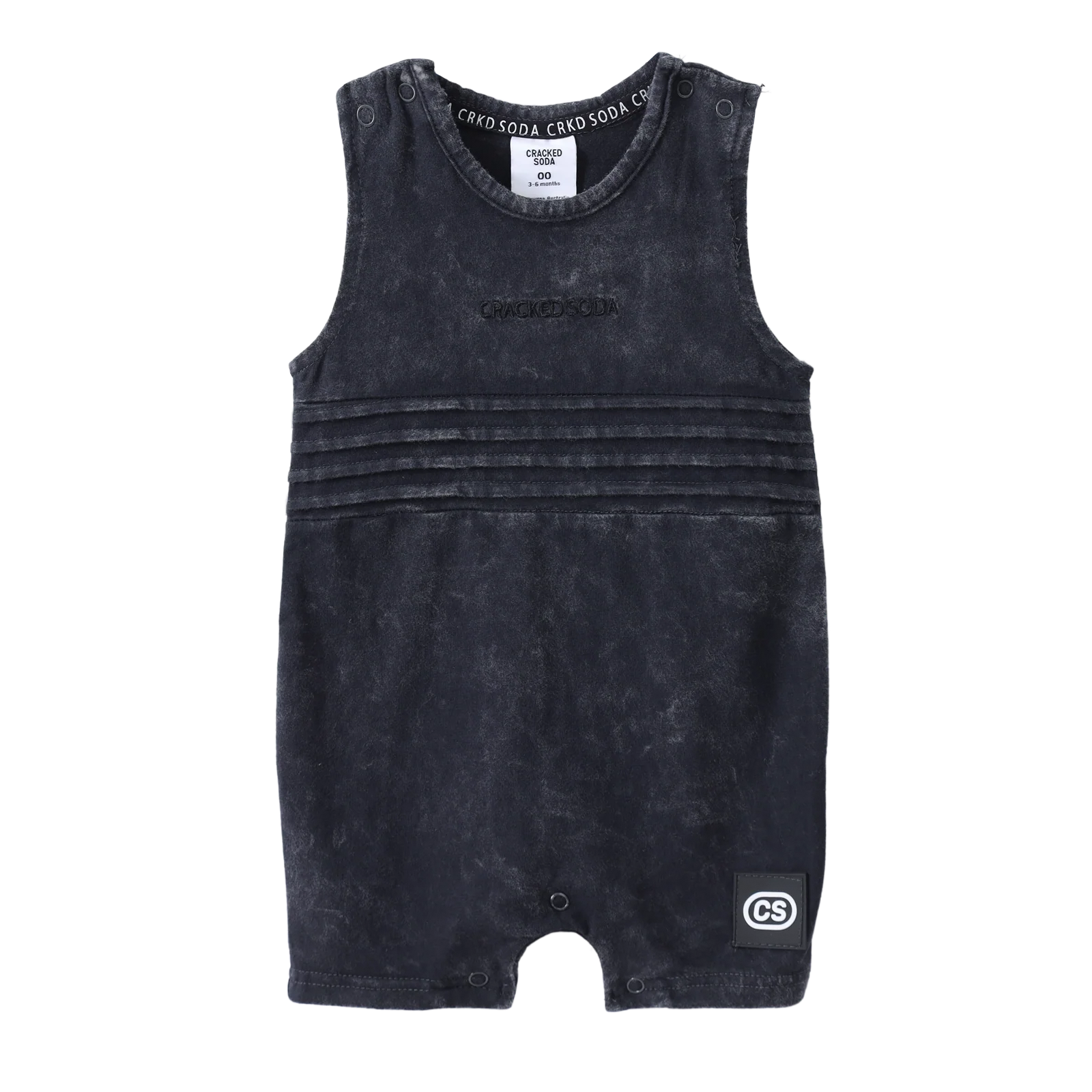 Mateo Detailed Romper - Washed Ash - Image 3