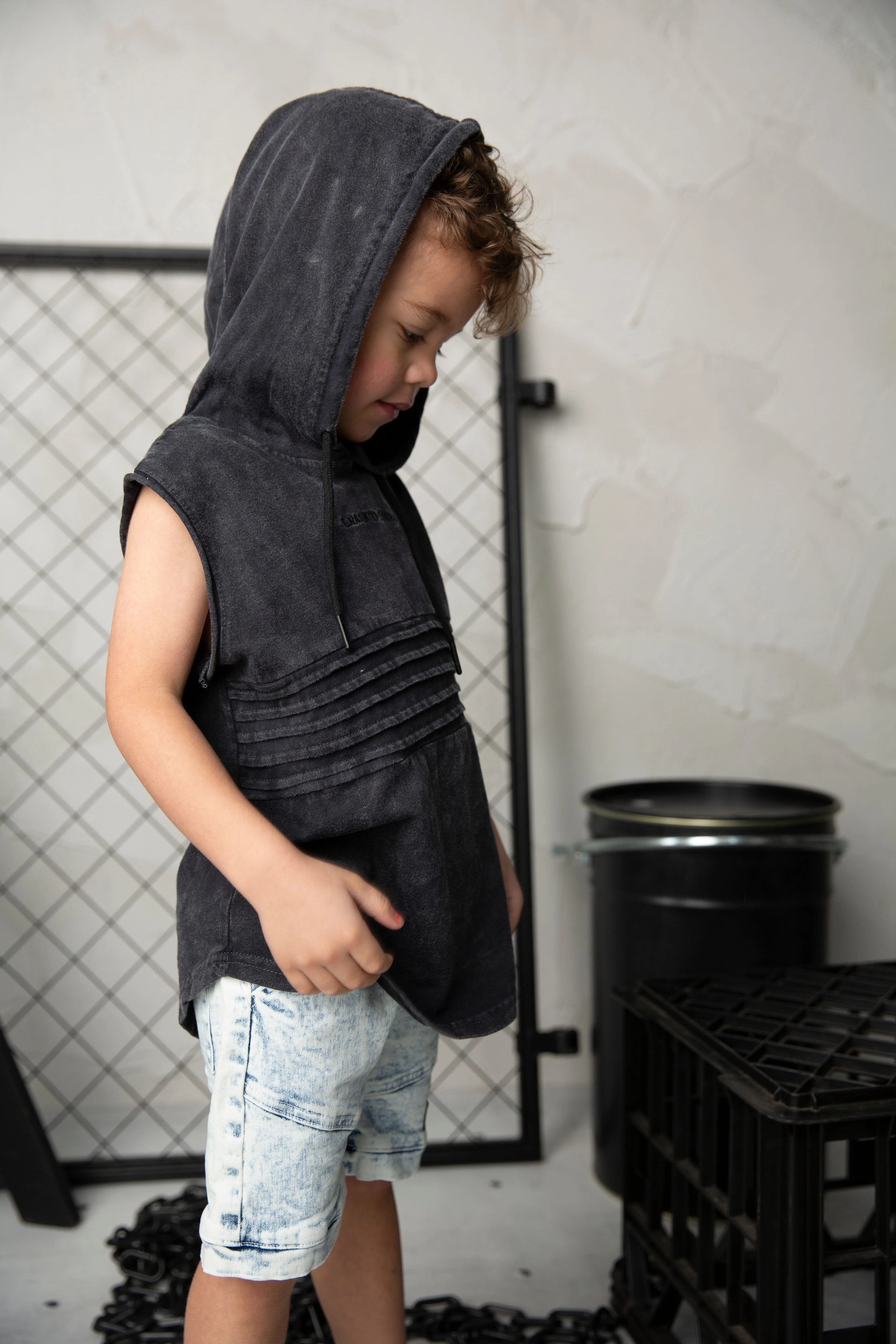Mateo Hooded Tank - Washed Ash - Image 6