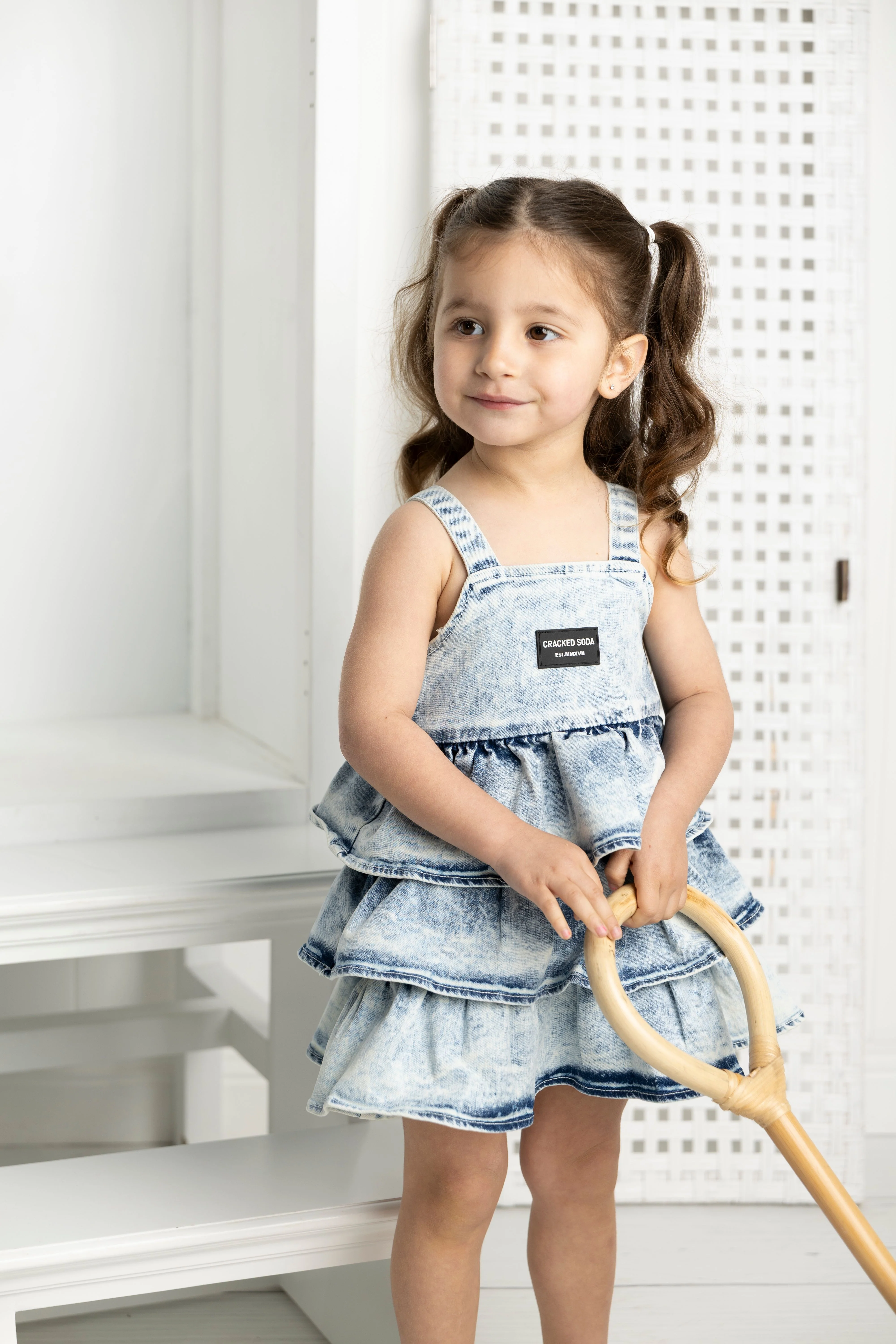 Mia Layer Dress - Denim Blue - Image 3