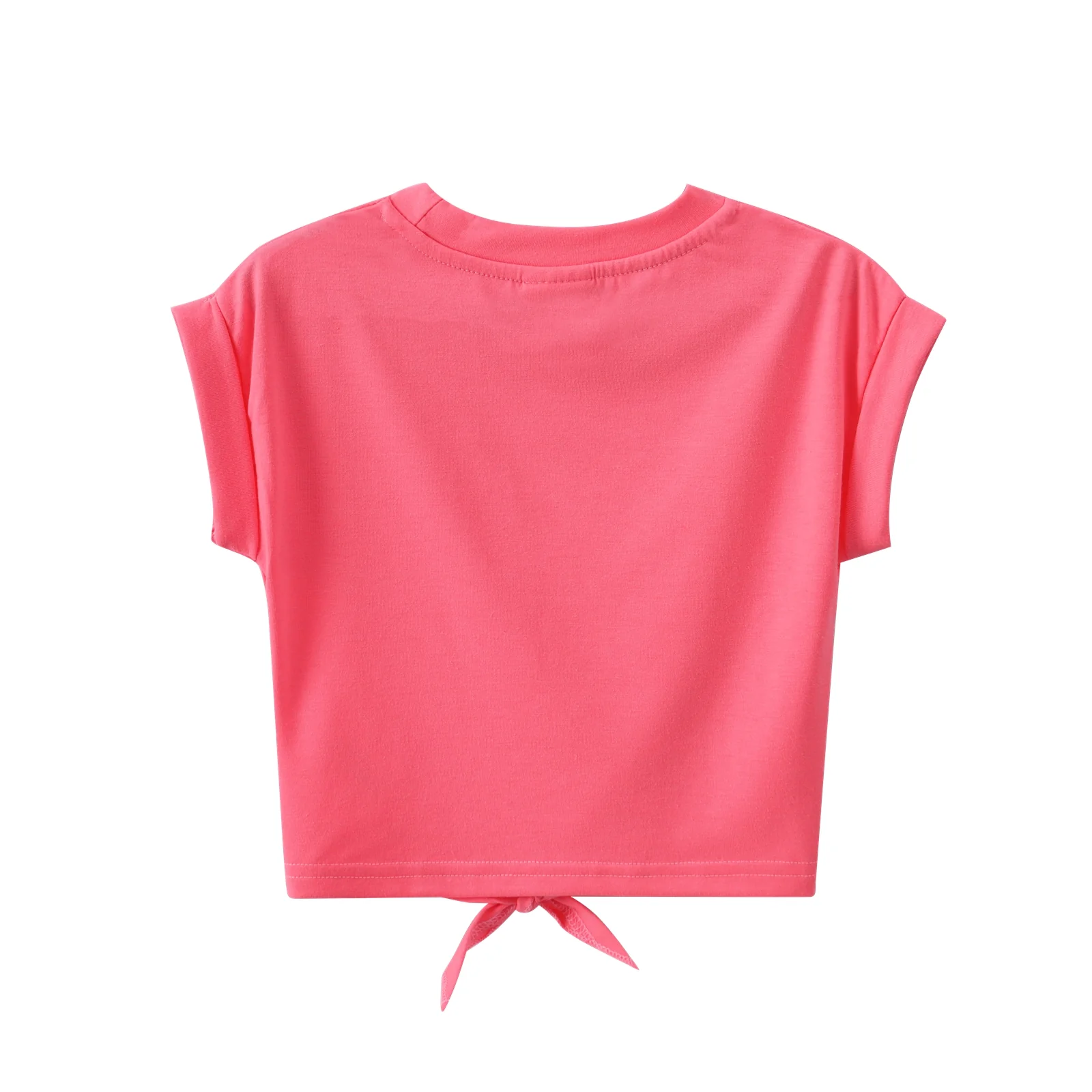 Mila Casual Tie Top - Bright Pink - Image 4