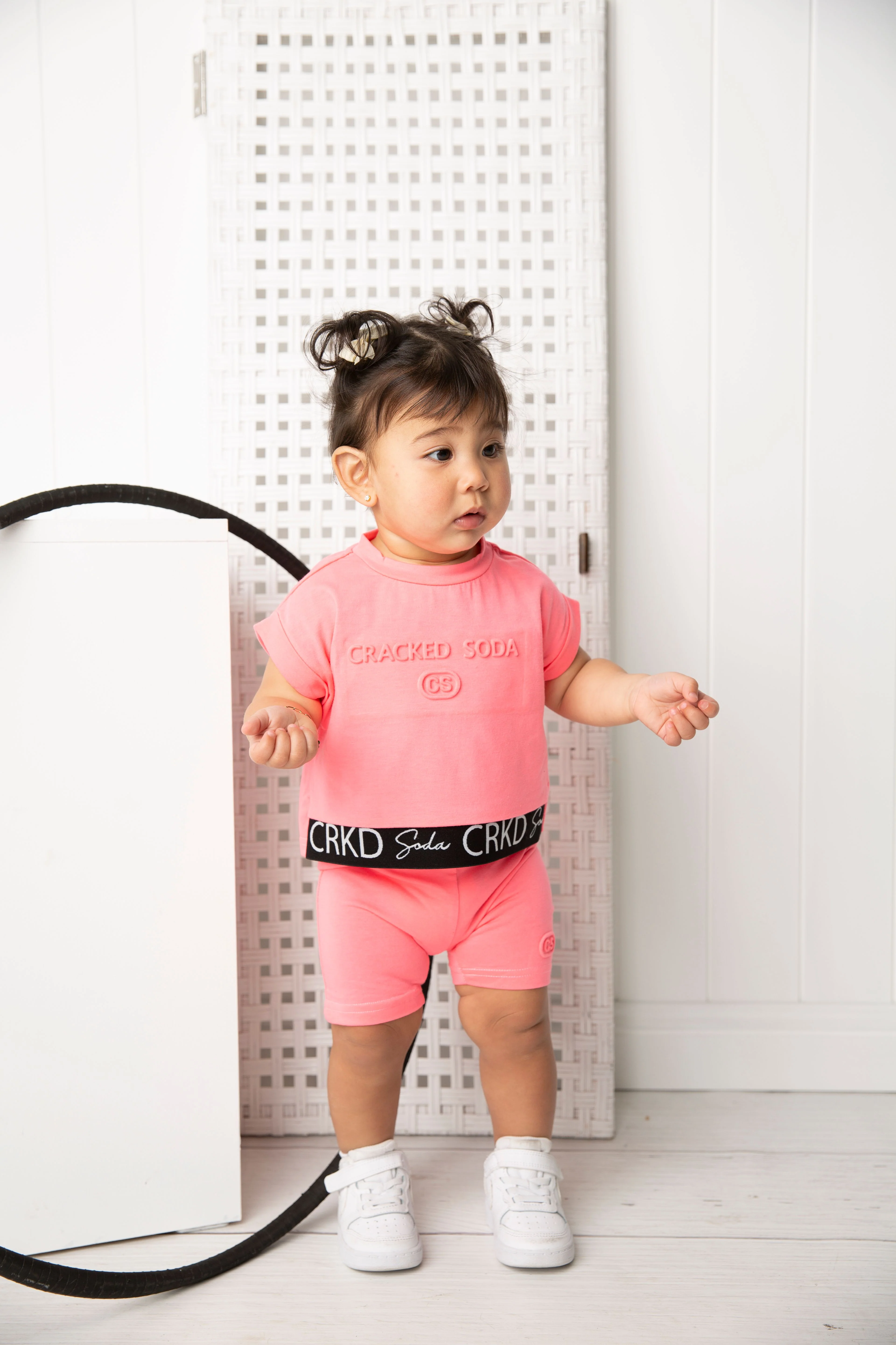 Mila CS Shorts - Bright Pink - Image 2