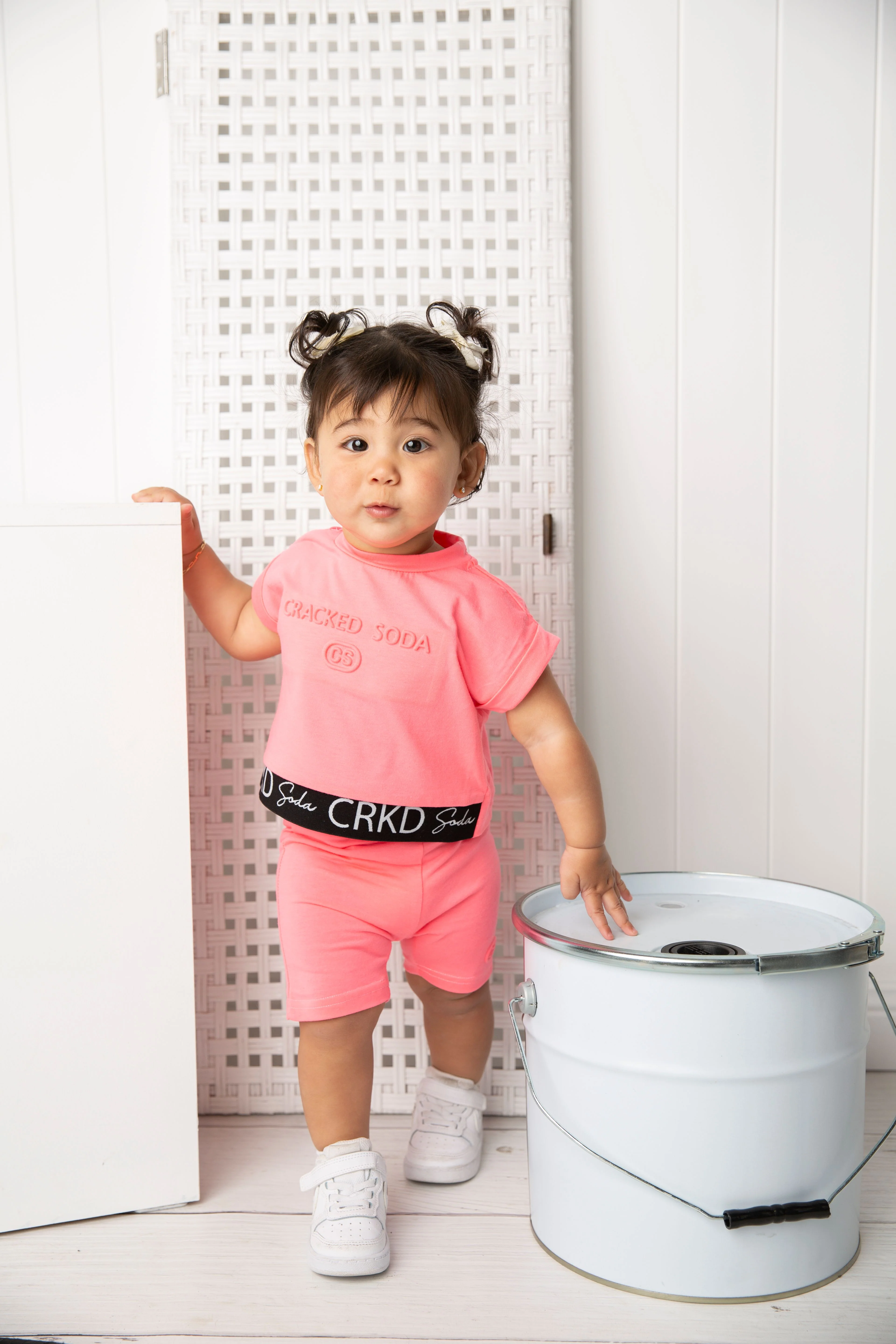 Mila CS Shorts - Bright Pink - Image 4