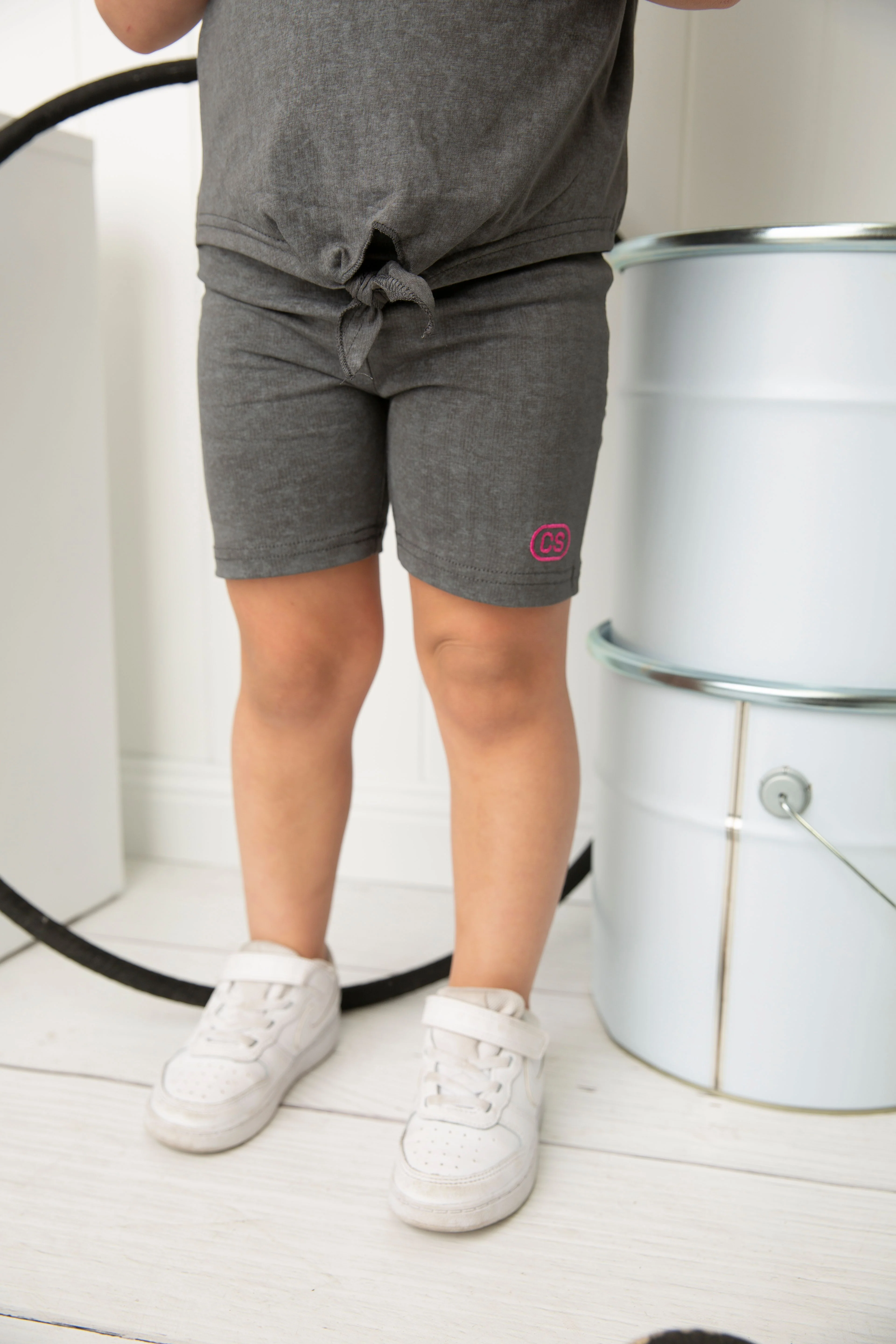 Mila CS Shorts - Grey Wash - Image 4