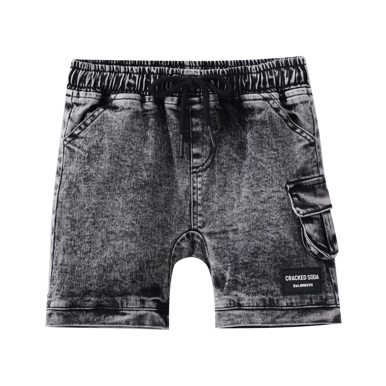 Milo Denim Pocket Shorts - Ash - Image 3