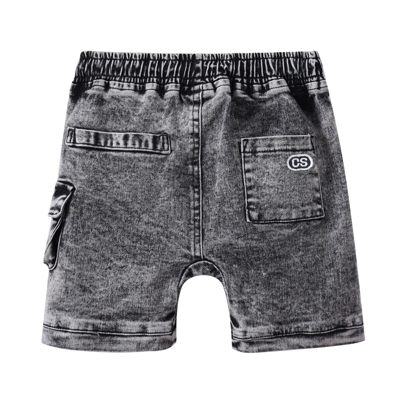 Milo Denim Pocket Shorts - Ash - Image 4