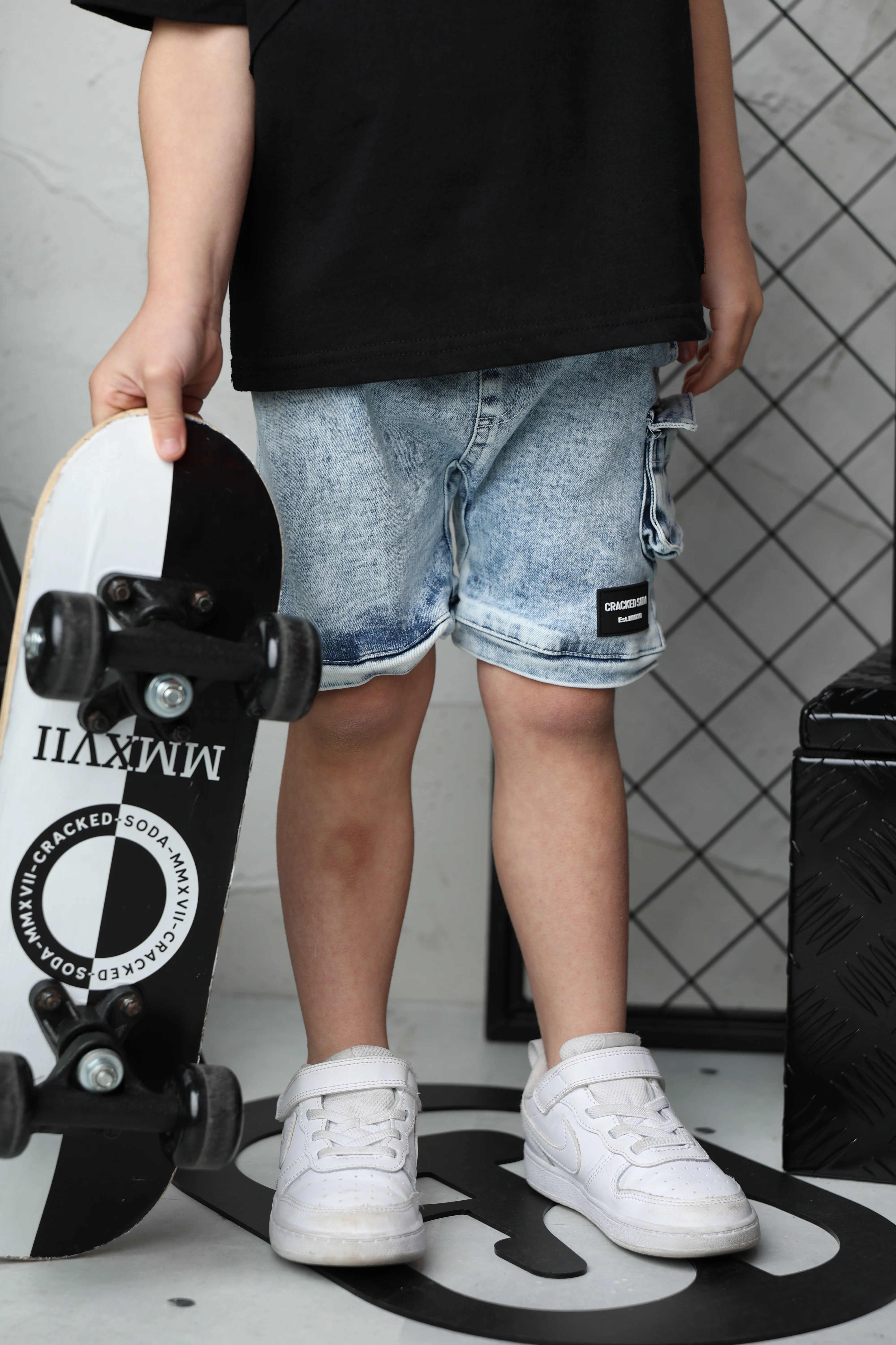 Milo Denim Pocket Shorts - Blue - Image 3