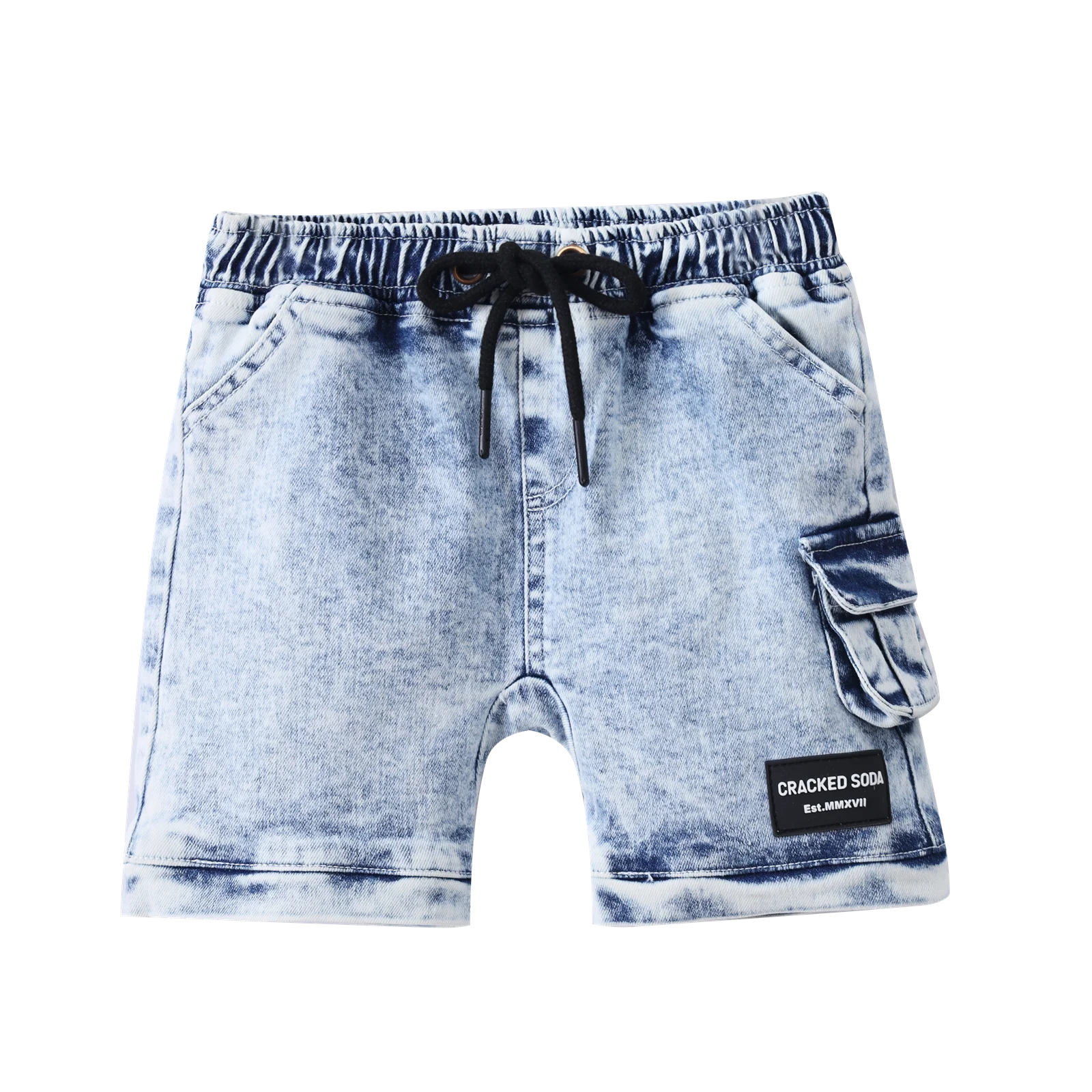 Milo Denim Pocket Shorts - Blue - Image 4
