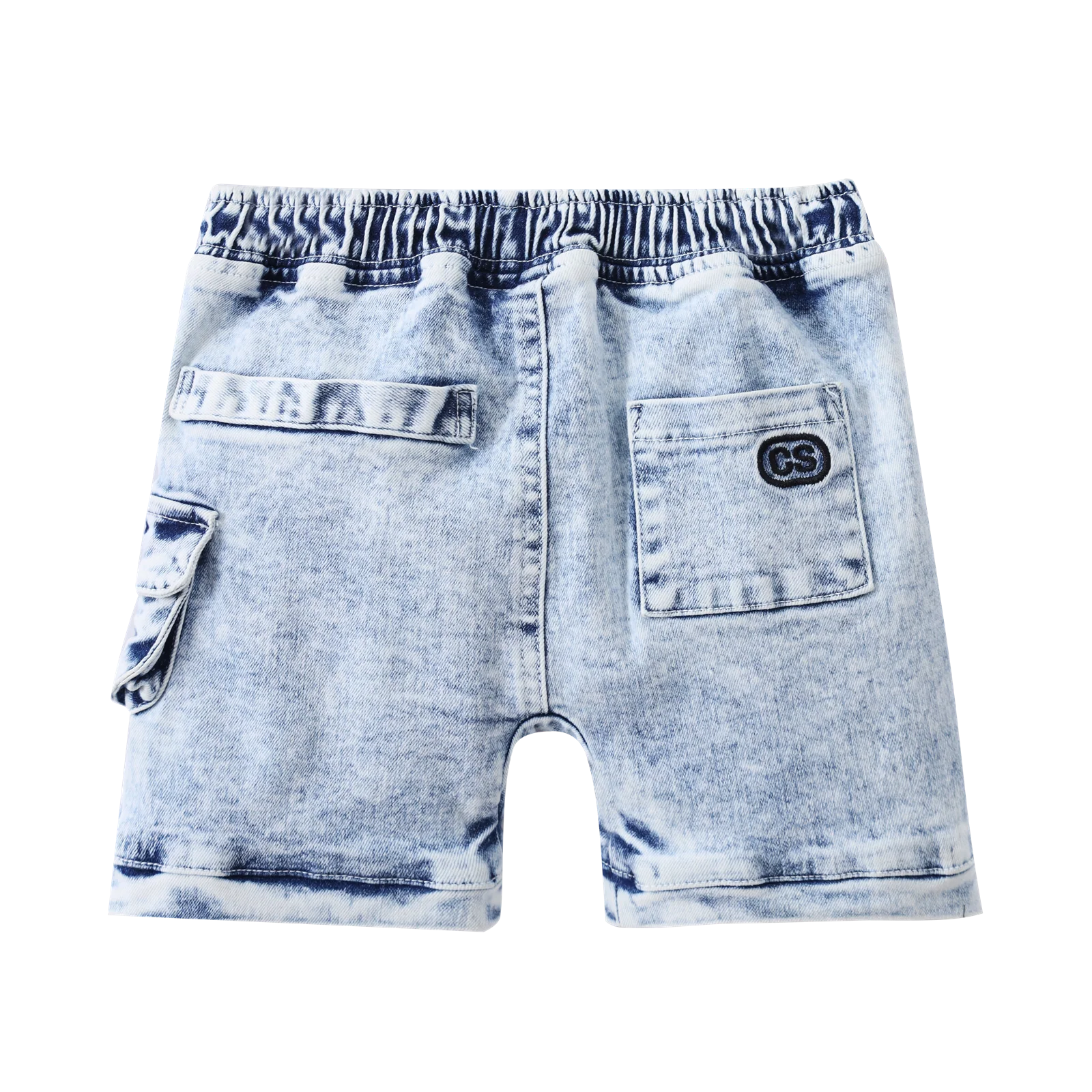 Milo Denim Pocket Shorts - Blue - Image 5