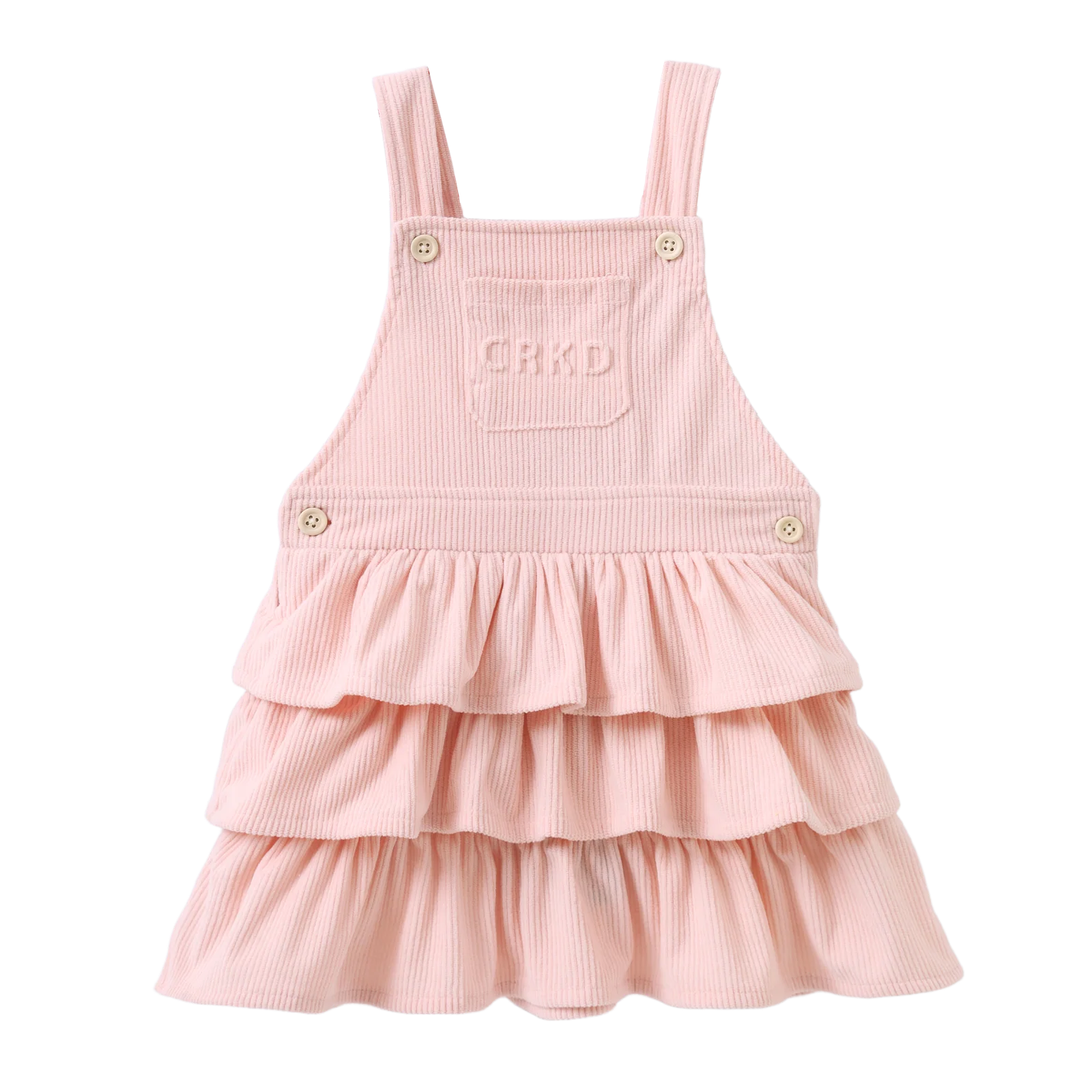 Molly Cord Pinafore - Pink - Image 5