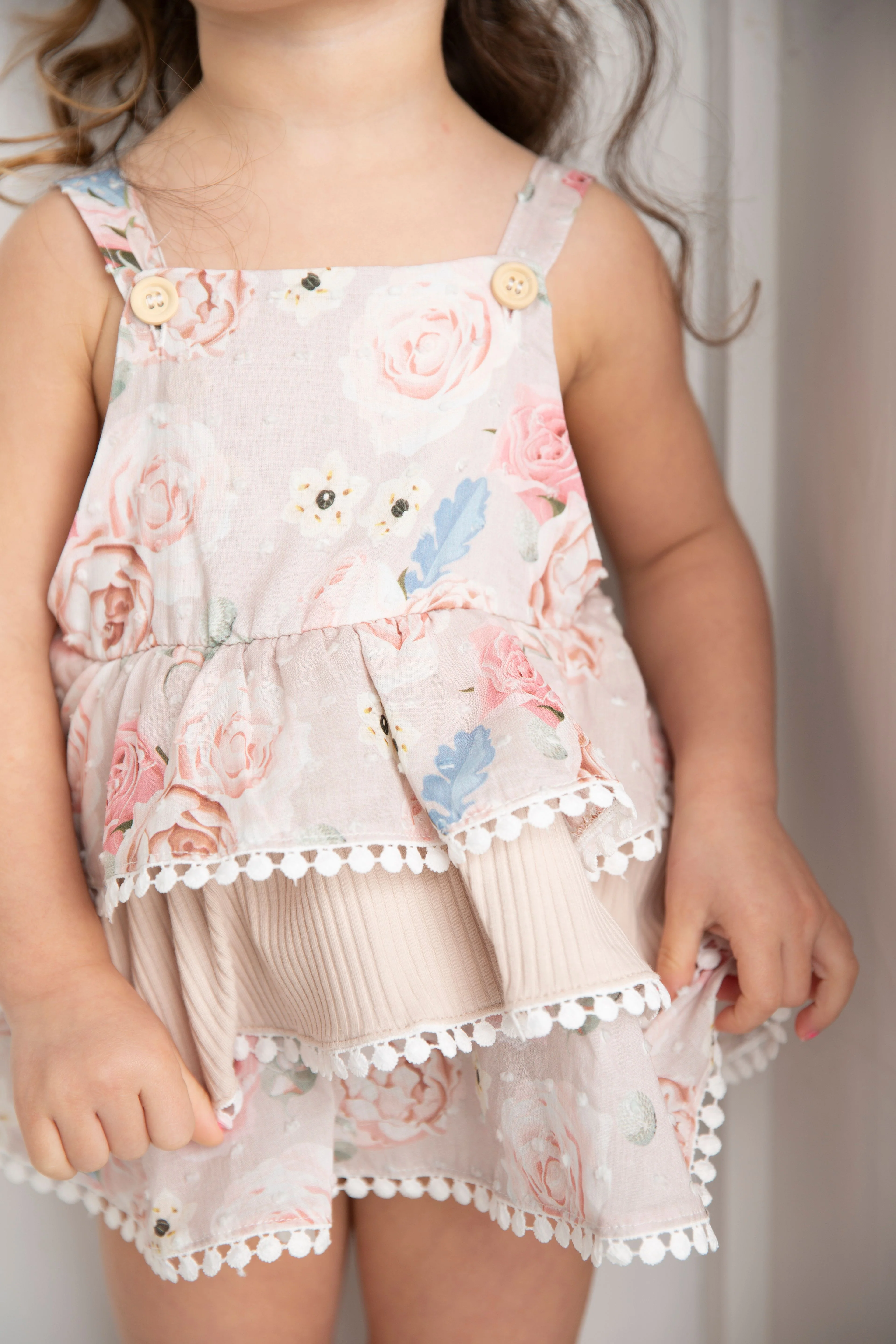 Naomi Bodysuit Layered Dress - Floral - Image 3
