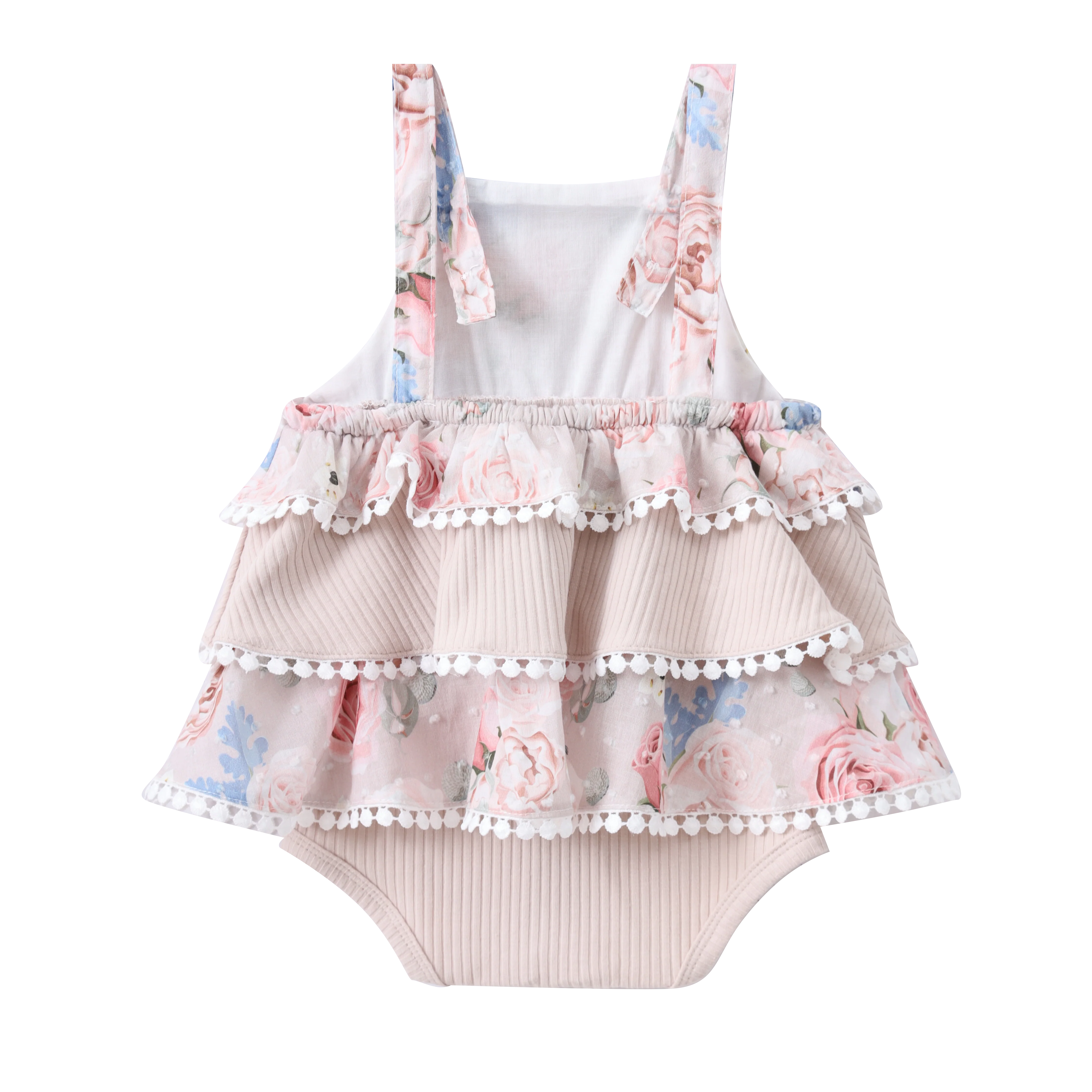 Naomi Bodysuit Layered Dress - Floral - Image 6