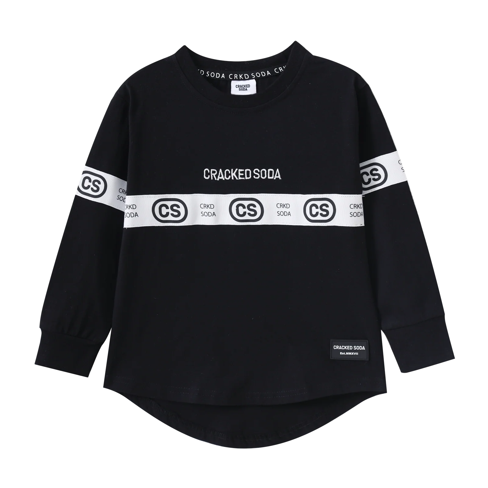Noah Detailed Strip Tee - Black - Image 4