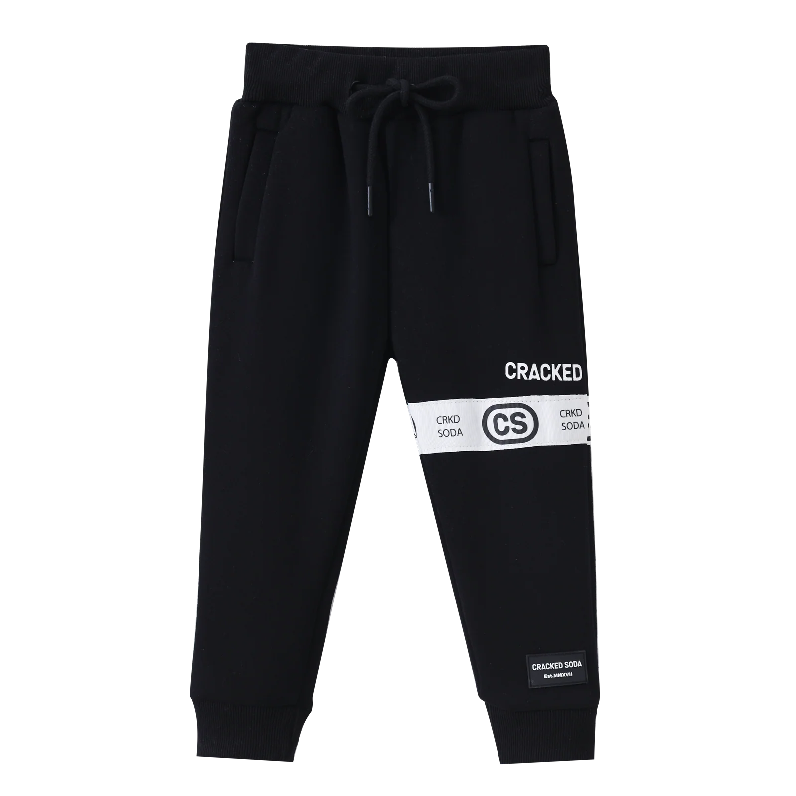 Noah Detailed Strip Trackpant - Black - Image 4