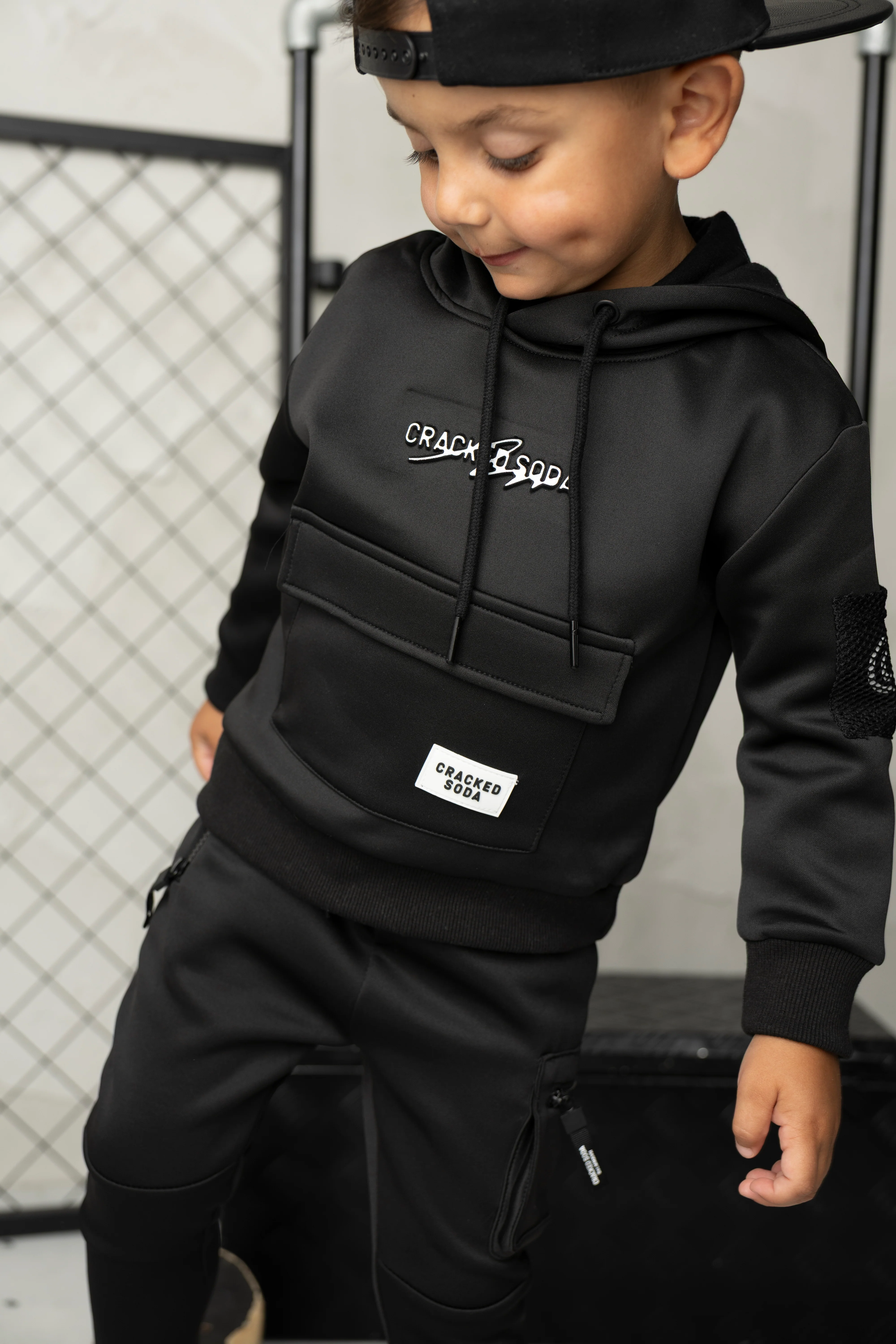 Noah Elevated Pocket Hoodie - Black