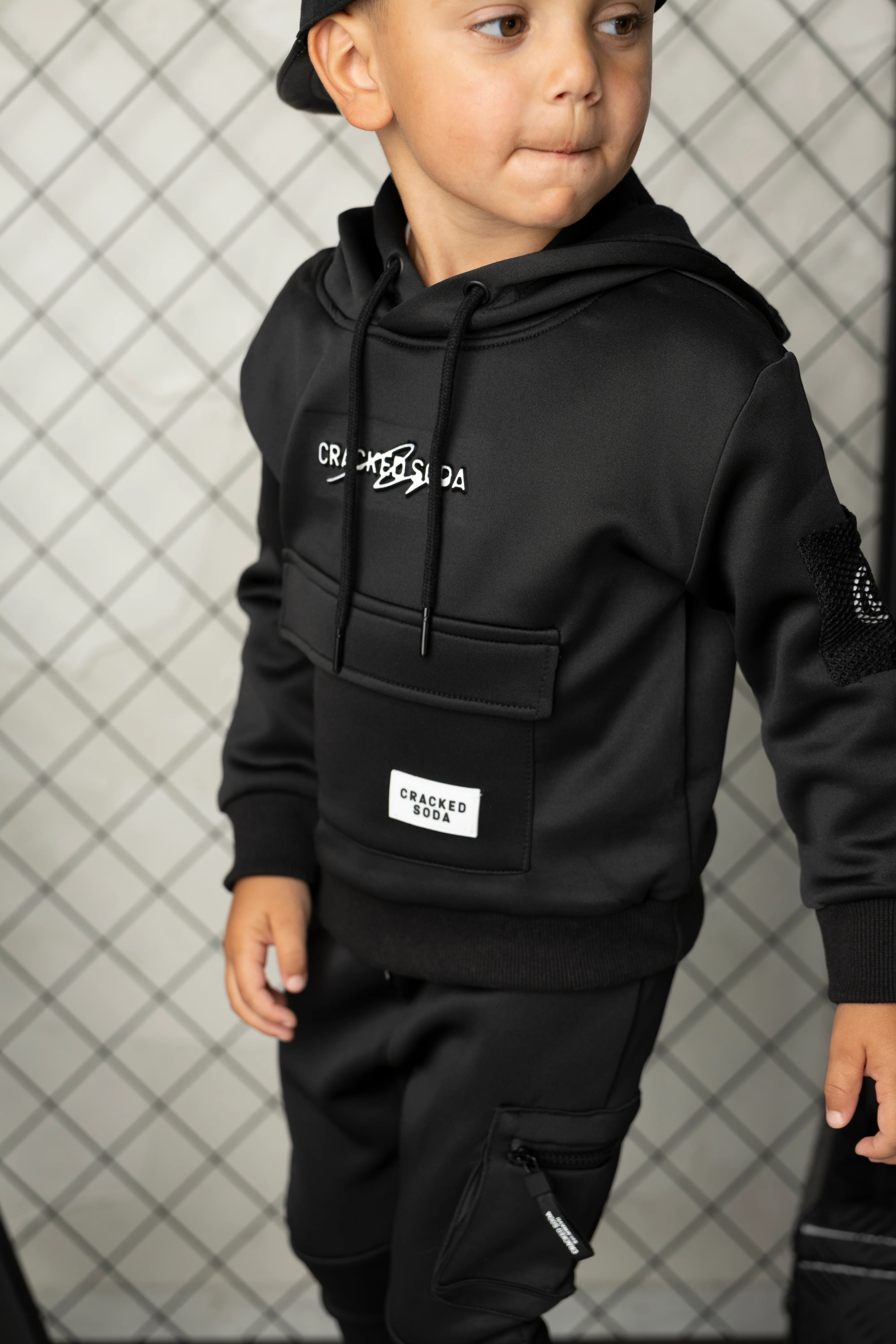 Noah Elevated Pocket Hoodie - Black - Image 2