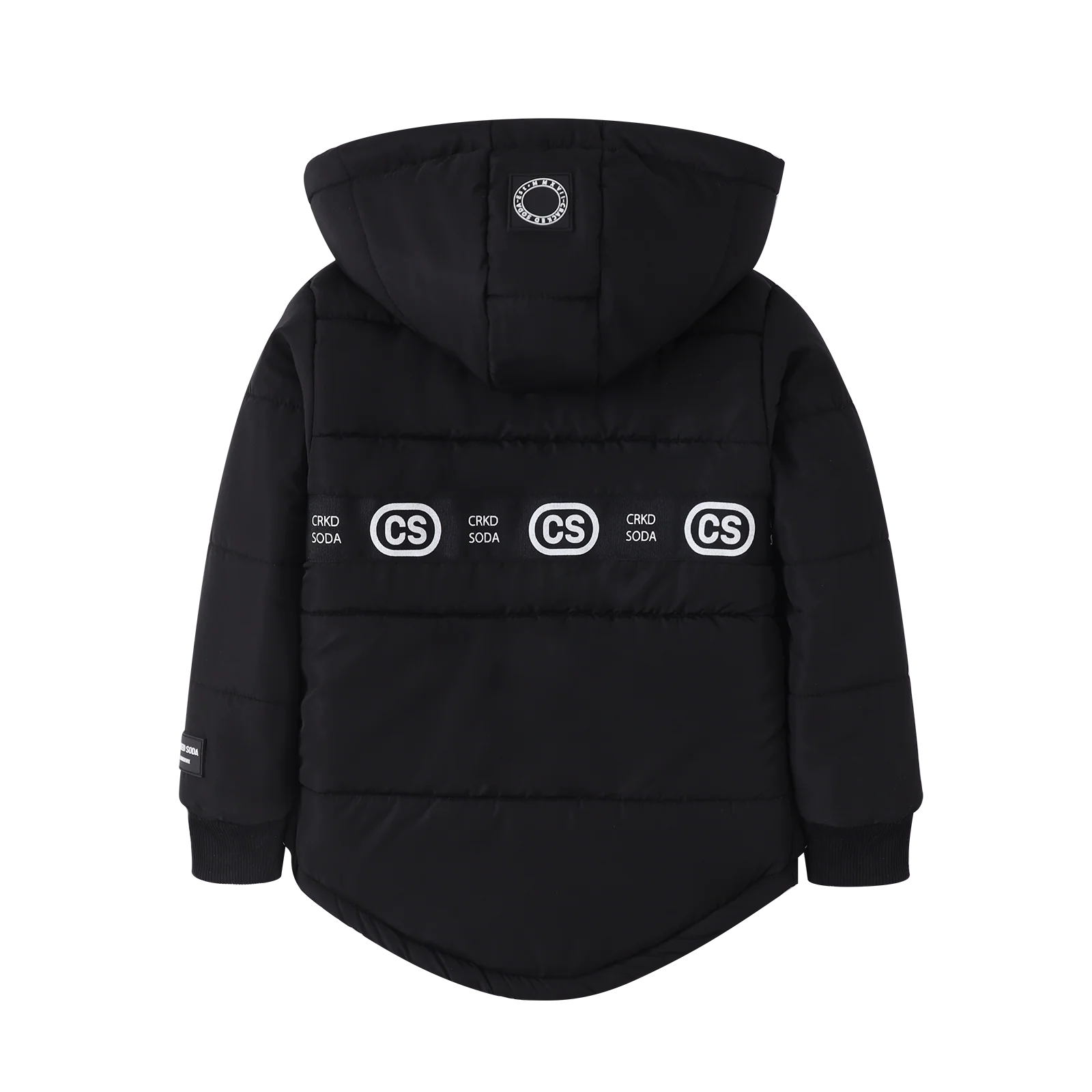 Noah Elevated Puff Jacket with Removable Hood - Black - Image 6