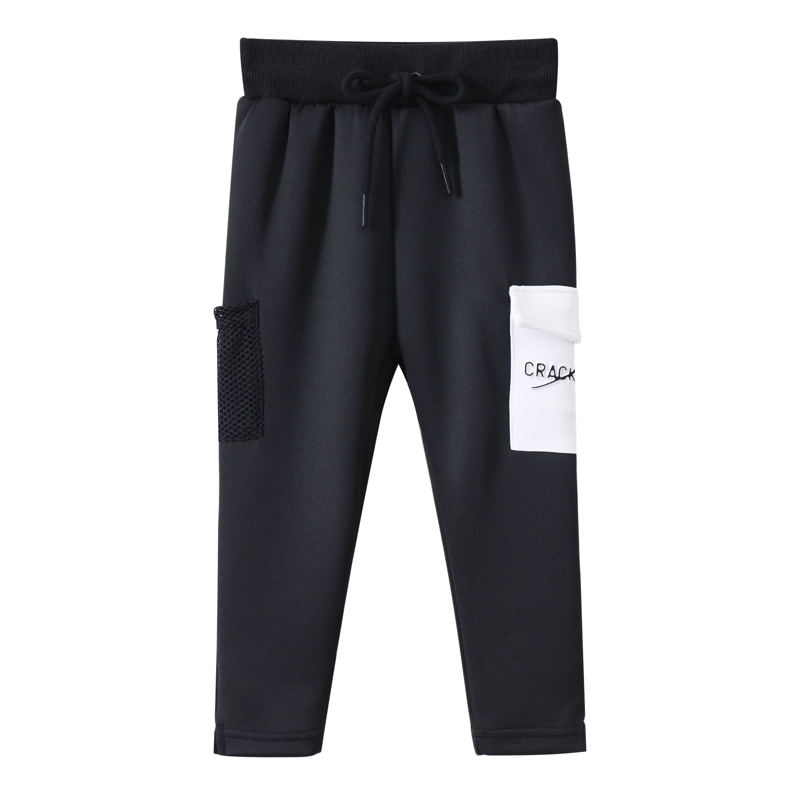 Noah Elevated White Pocket Trackpant - Black - Image 4